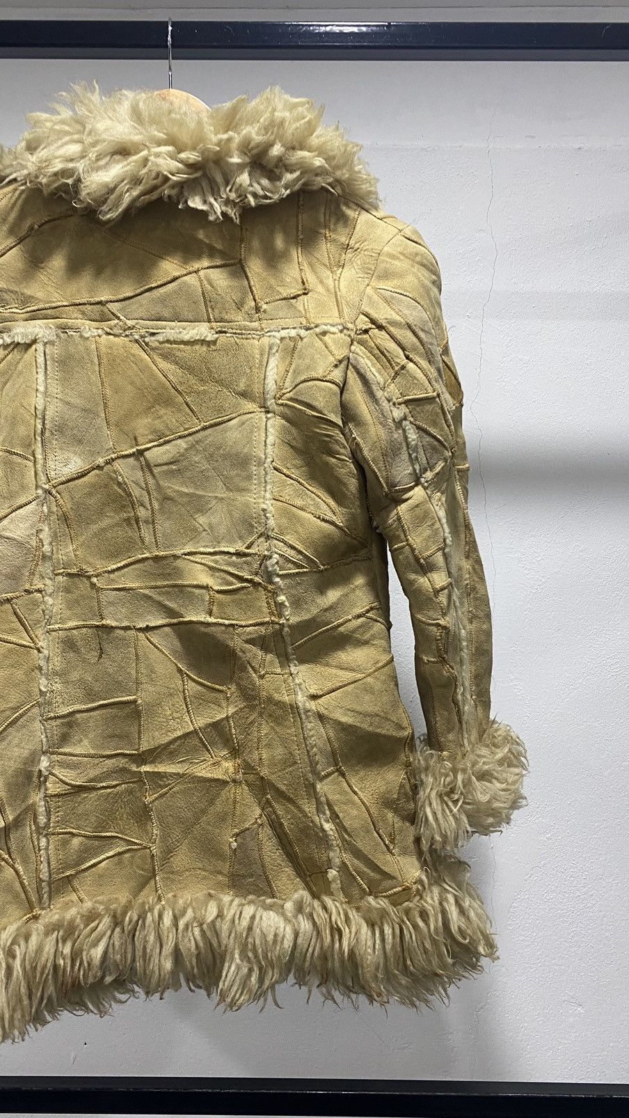 Vintage Grunge Suede Shaggy Winter Jacket