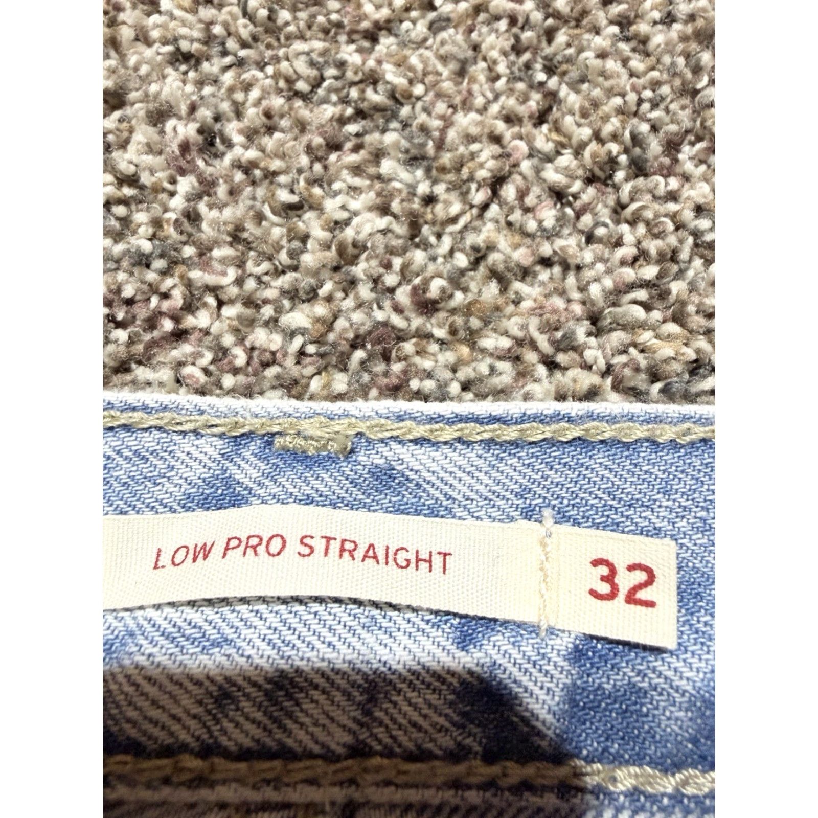 Levi's Levi’s Low Pro Straight Women’s Jeans Size 32 Light Wash Blue Denim 36X32 High Size 24" / US 00 / IT 34 - 4 Thumbnail