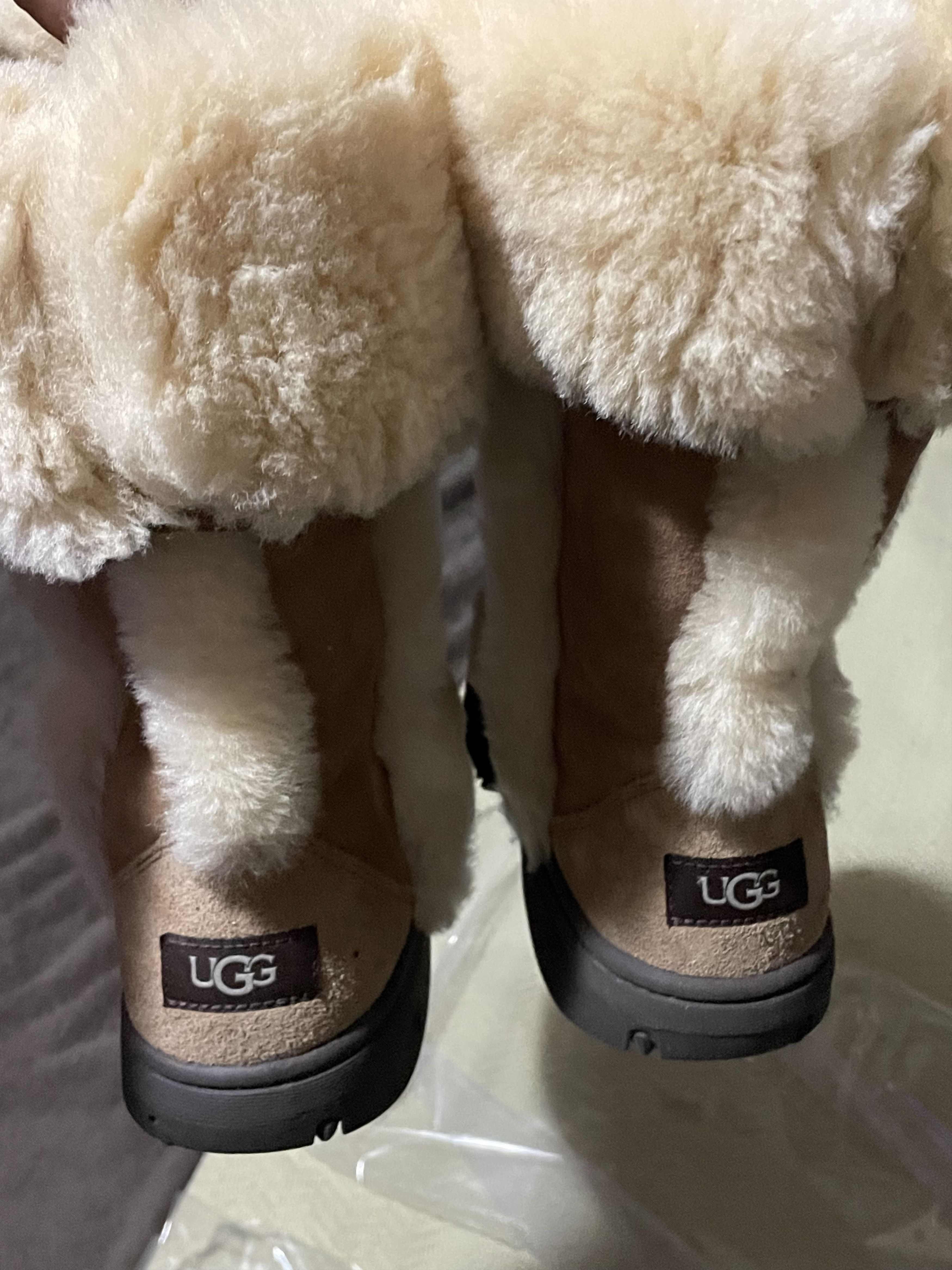 Ugg Sunburst Genuine Shearling Tall UGGS Boots (8) Size US 8 / IT 38 - 9 Thumbnail