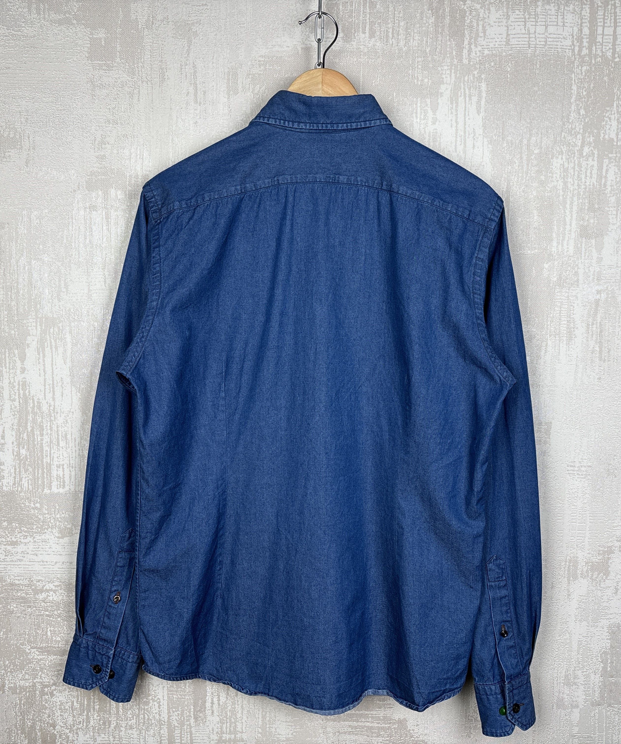 Eton Eton Contemporary Denim Dress Shirt Button Up Size US M / EU 48-50 / 2 - 16 Thumbnail