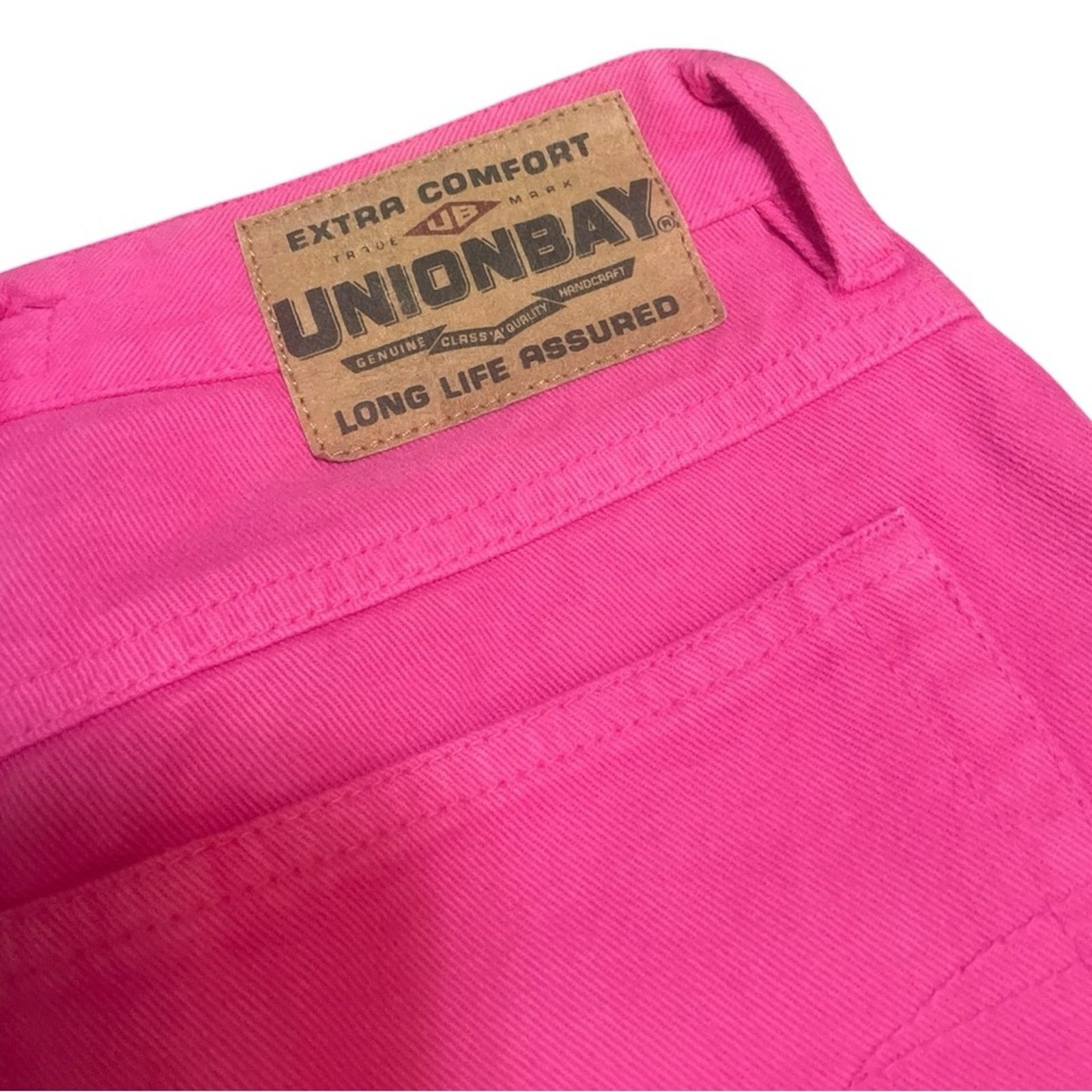 UNIONBAY UNIONBAY Vintage Hot Pink High Waisted Denim Mom Shorts Size 28" / US 6 / IT 42 - 7 Thumbnail