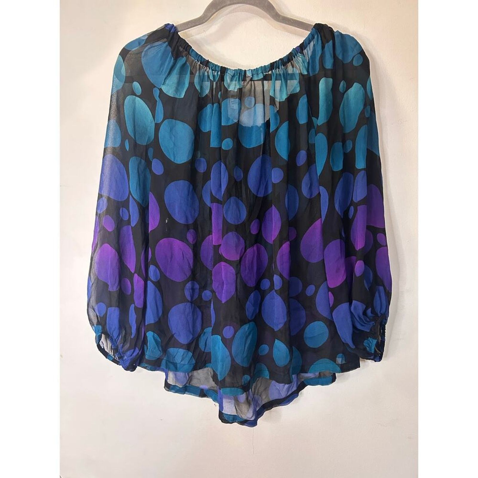 Diane von Furstenberg Diane Von Furstenberg- printed chiffon silk blouse- Sz 6 Size M / US 6-8 / IT 42-44 - 3 Thumbnail