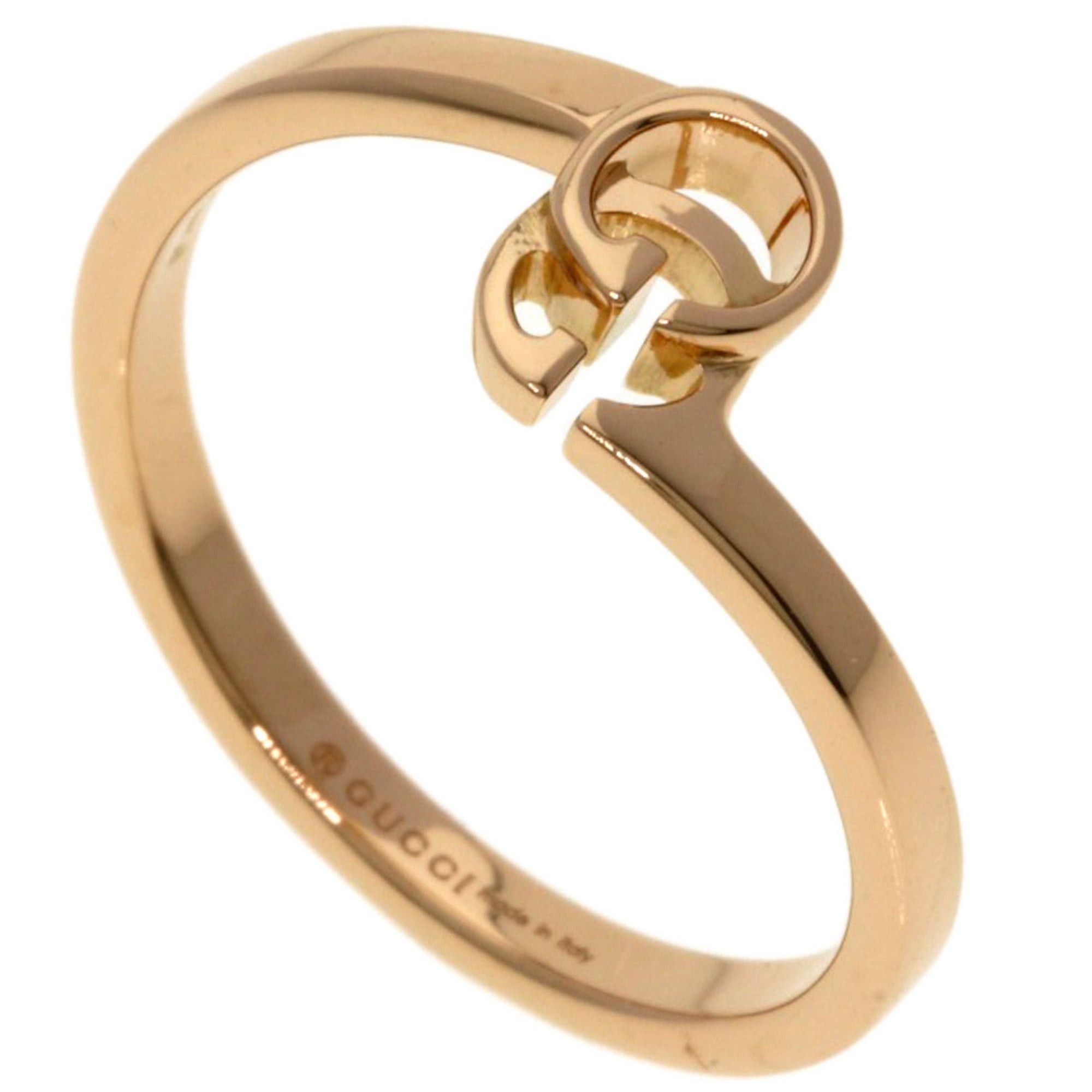 Gucci Gucci GG Running #10 Ring, 18K Pink Gold, Women's. Size ONE SIZE - 1 Thumbnail