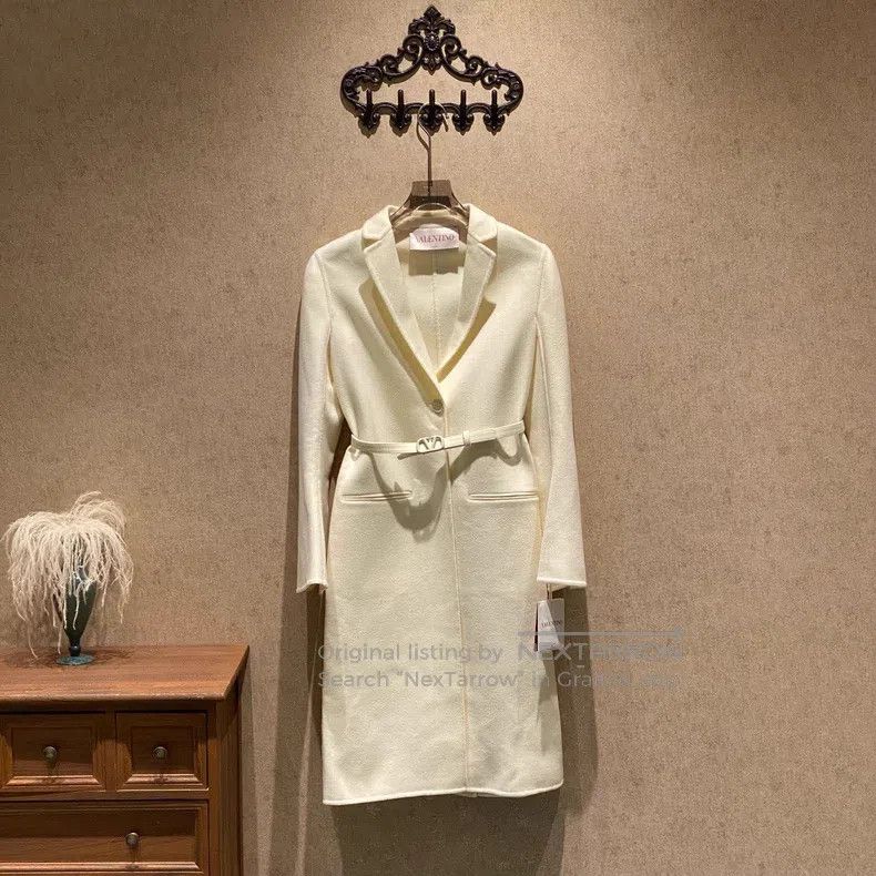 Valentino Valentino Milky white reversible wool coat Size XS / US 0-2 / IT 36-38 - 1 Thumbnail