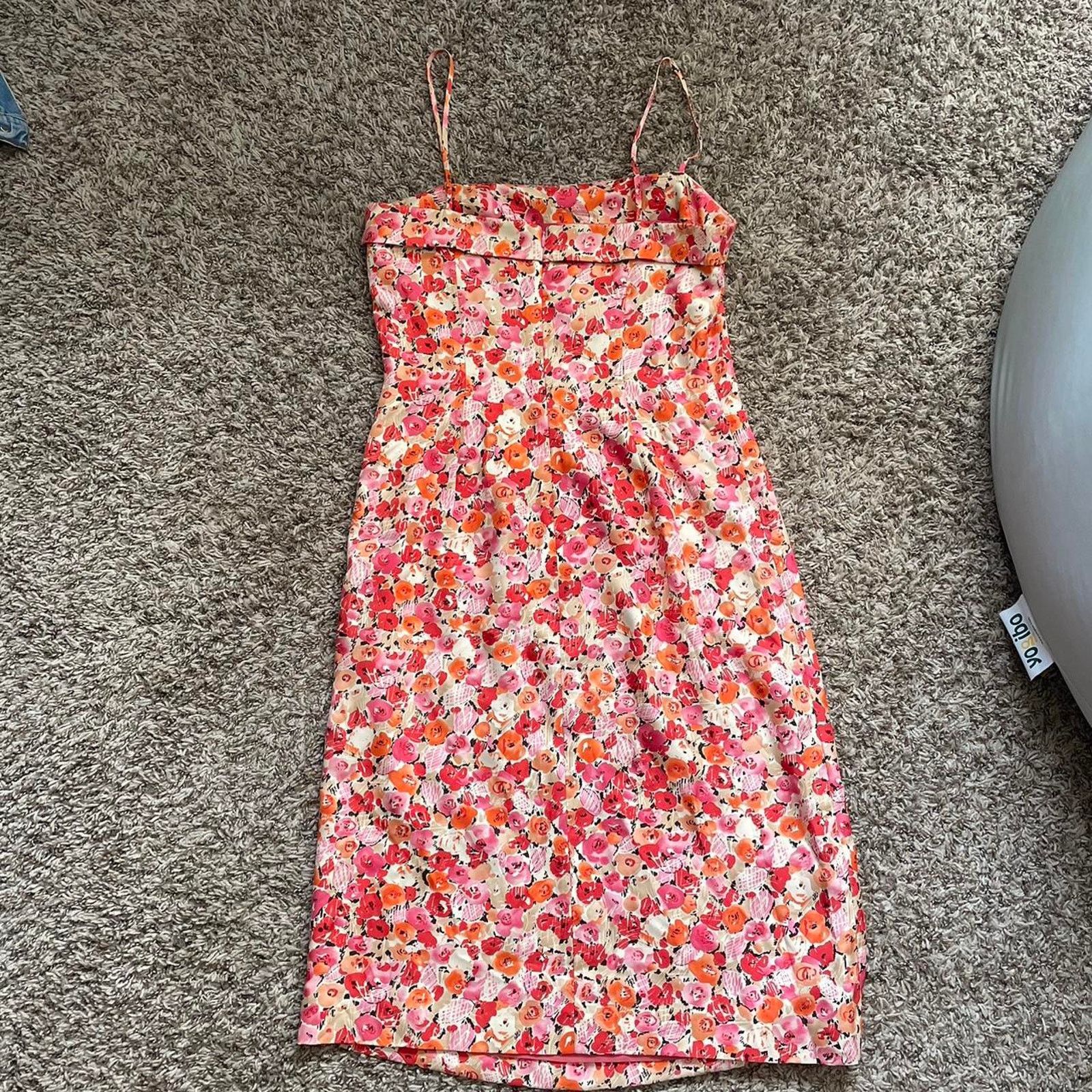 Ann Taylor × Vintage Sample 2001 Vintage Ann Taylor Summer Dress Size M / US 6-8 / IT 42-44 - 2 Thumbnail