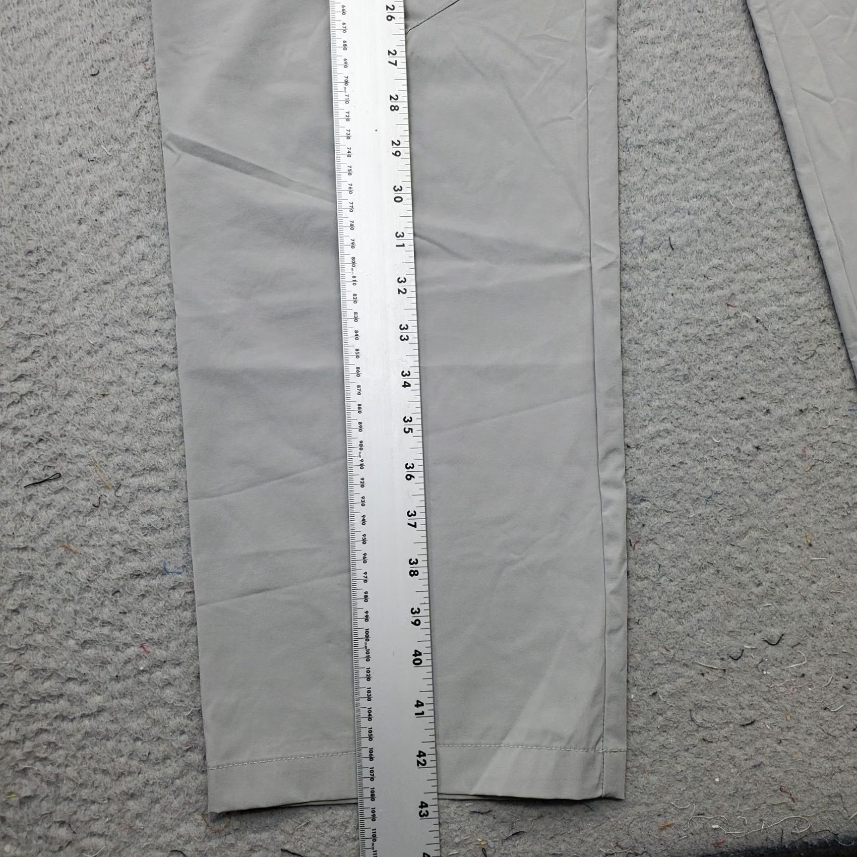 Vintage Outdoor Sports Mens 38 Gray Performance Stretch Flat Front Straight Leg Pants Size US 38 / EU 54 - 3 Thumbnail