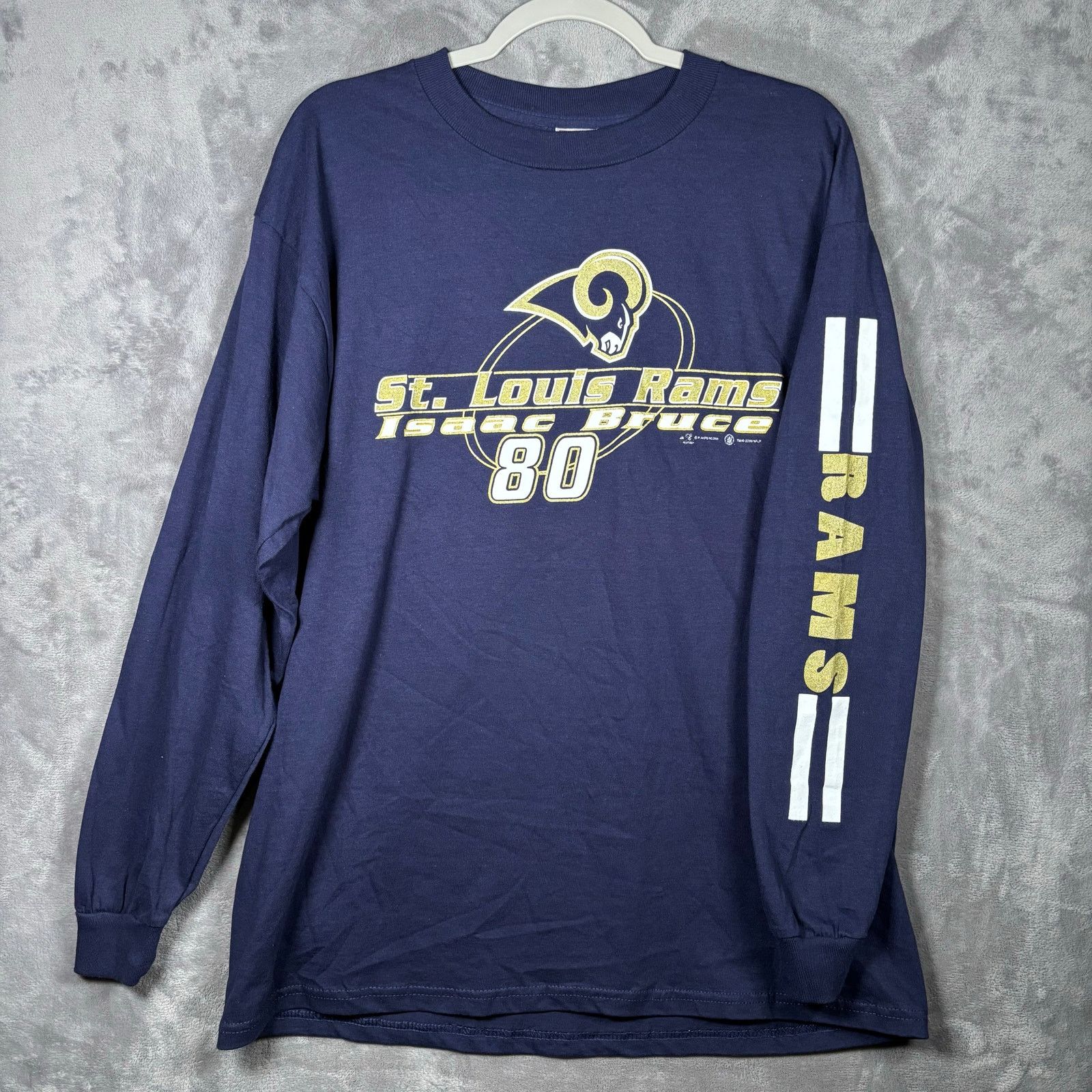 Delta Vintage Isaac Bruce St. Louis Rams NFL Long Sleeve Shirt Size US L / EU 52-54 / 3 - 1 Thumbnail