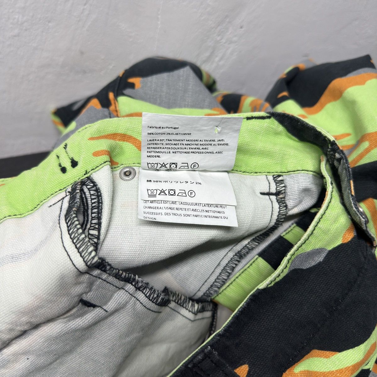ERL ERL Camo Cargo Pants Faded Distressed Large Size US 36 / EU 52 - 9 Thumbnail