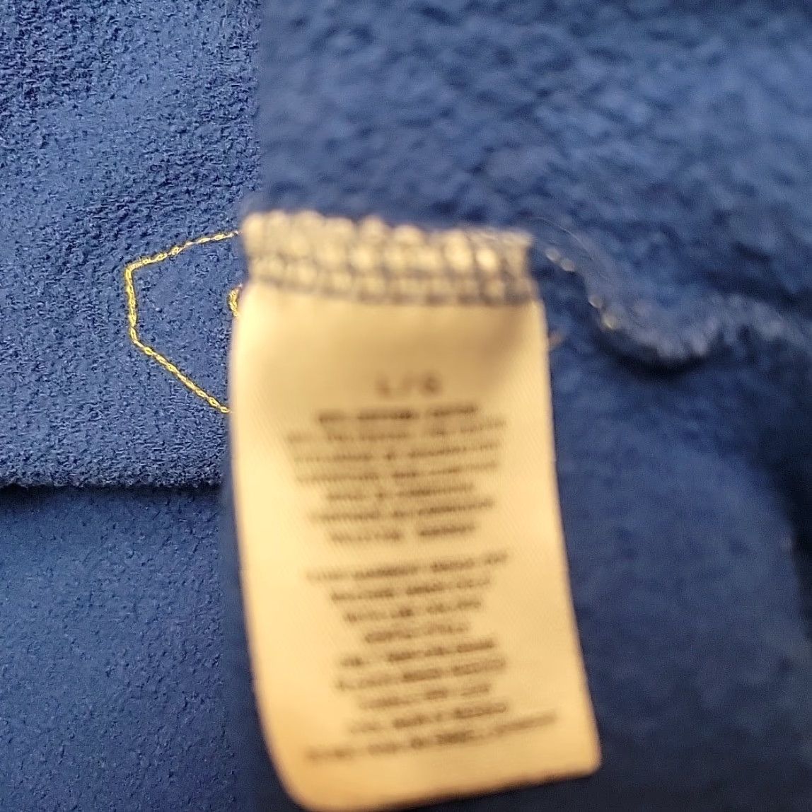 Abercrombie & Fitch VTG Aeropostale Hoodie L Blue Fleece Pullover Cropped 90s USA Logo Sweatshirt Men L Size US L / EU 52-54 / 3 - 6 Thumbnail