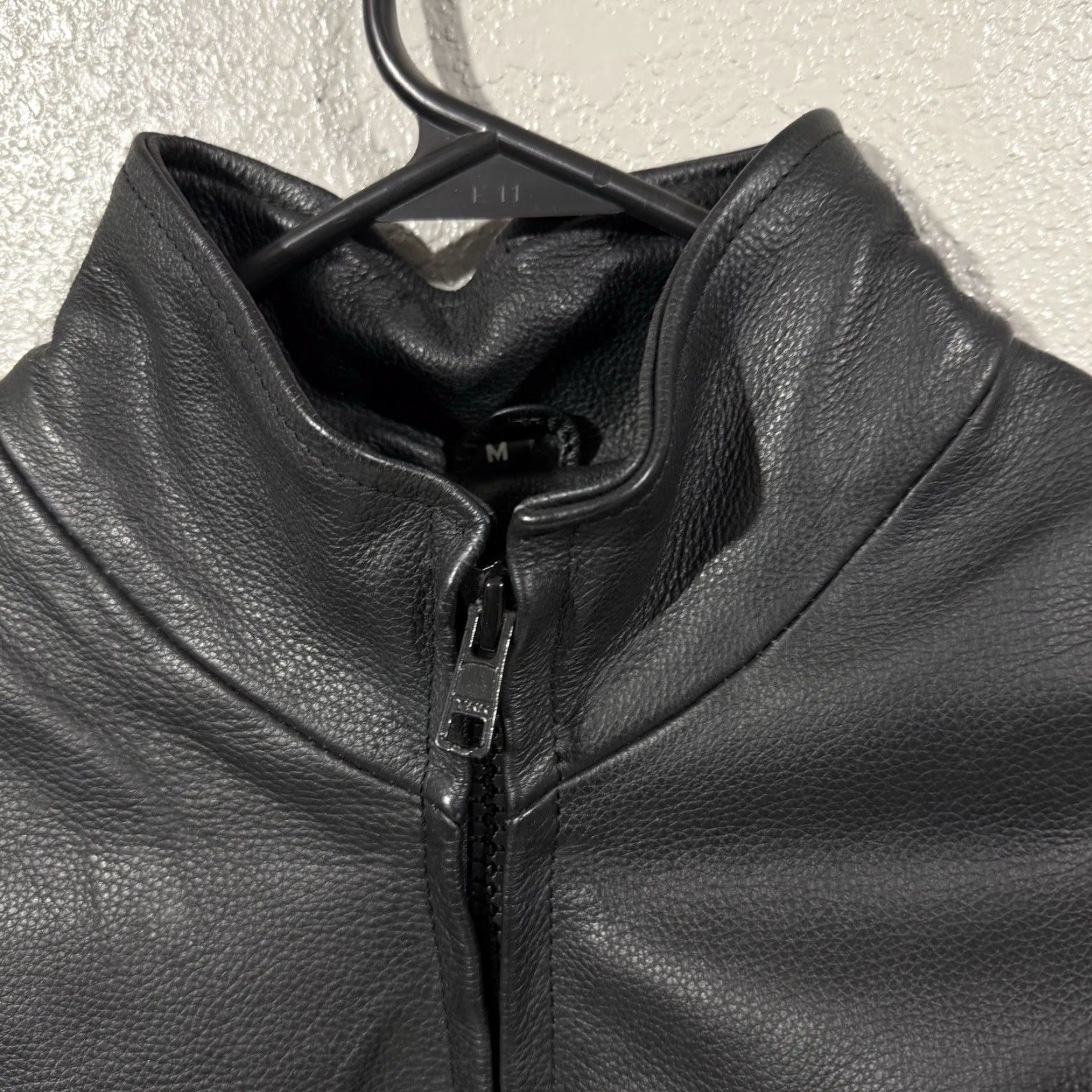 Element Xelement Leather Jacket Women’s M Black Braided Accents Motorcycle Zip Full Zip Ladies Jacket Size M / US 6-8 / IT 42-44 - 7 Thumbnail