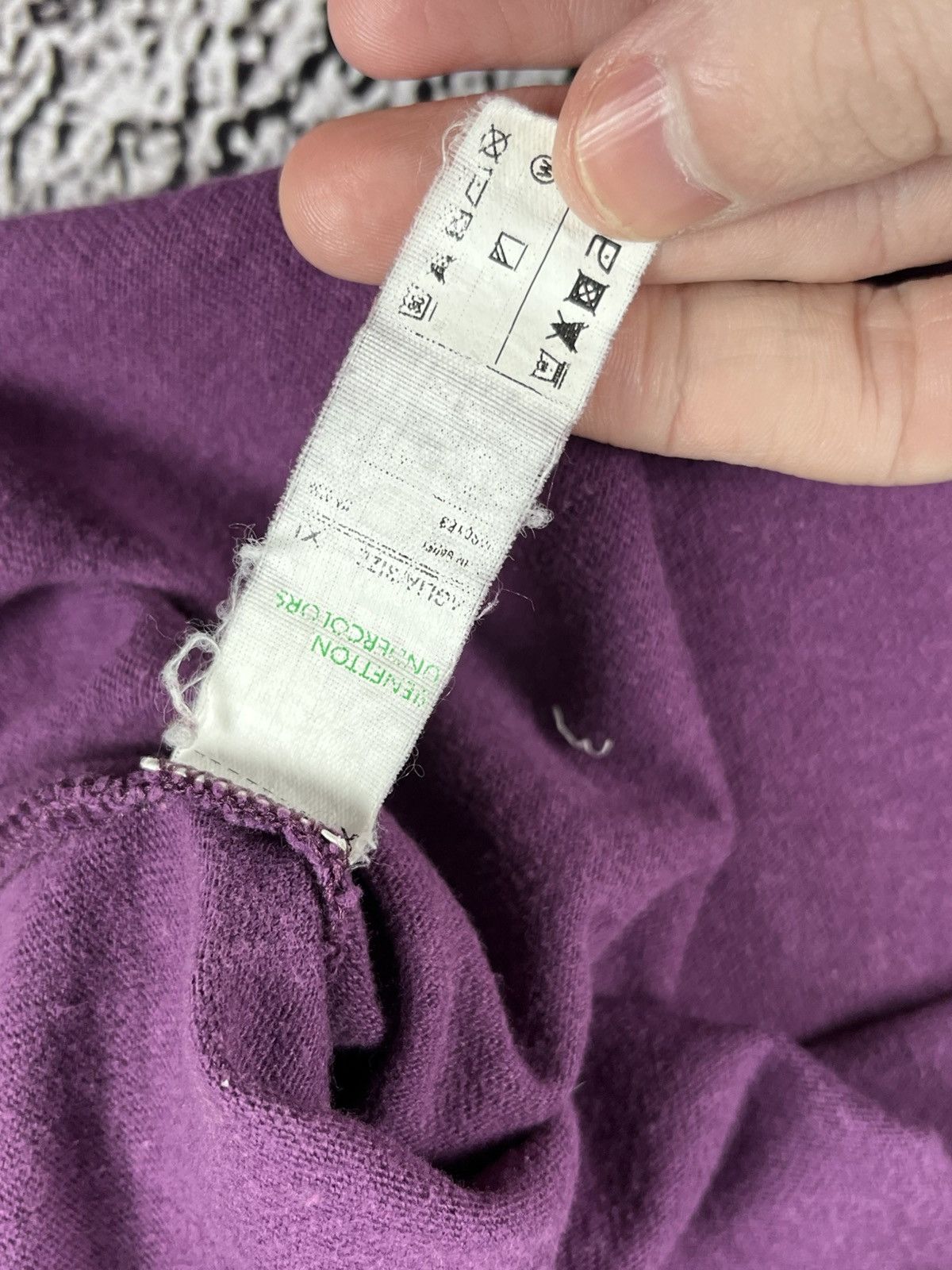 Benetton Vintage Y2K Benetton biglogo faded longsleeve streetwear XL Size US XL / EU 56 / 4 - 14 Thumbnail