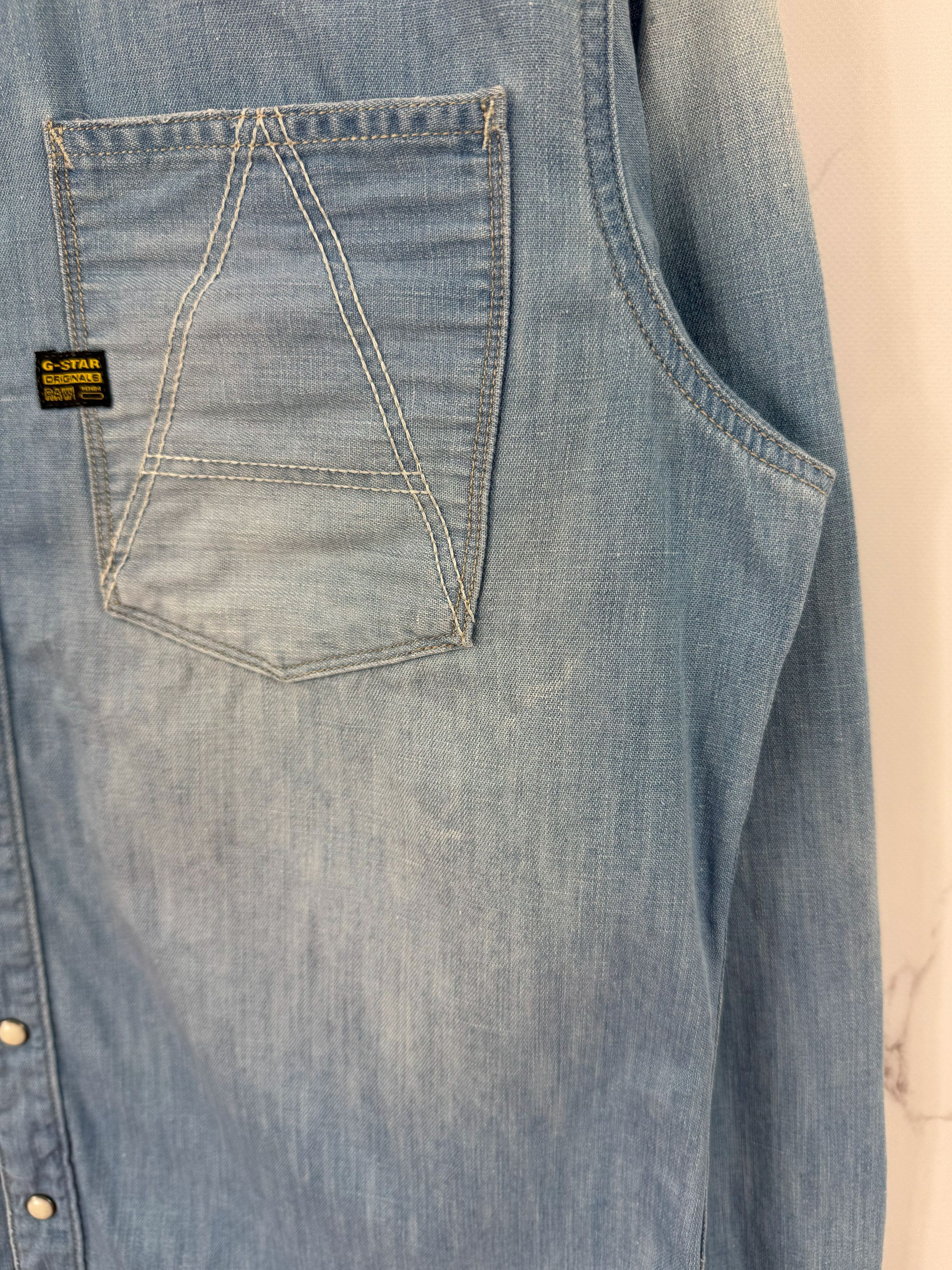 G-Star G-Star Raw Long Sleeve Denim Shirt Utility Style Size L Size US L / EU 52-54 / 3 - 10 Thumbnail