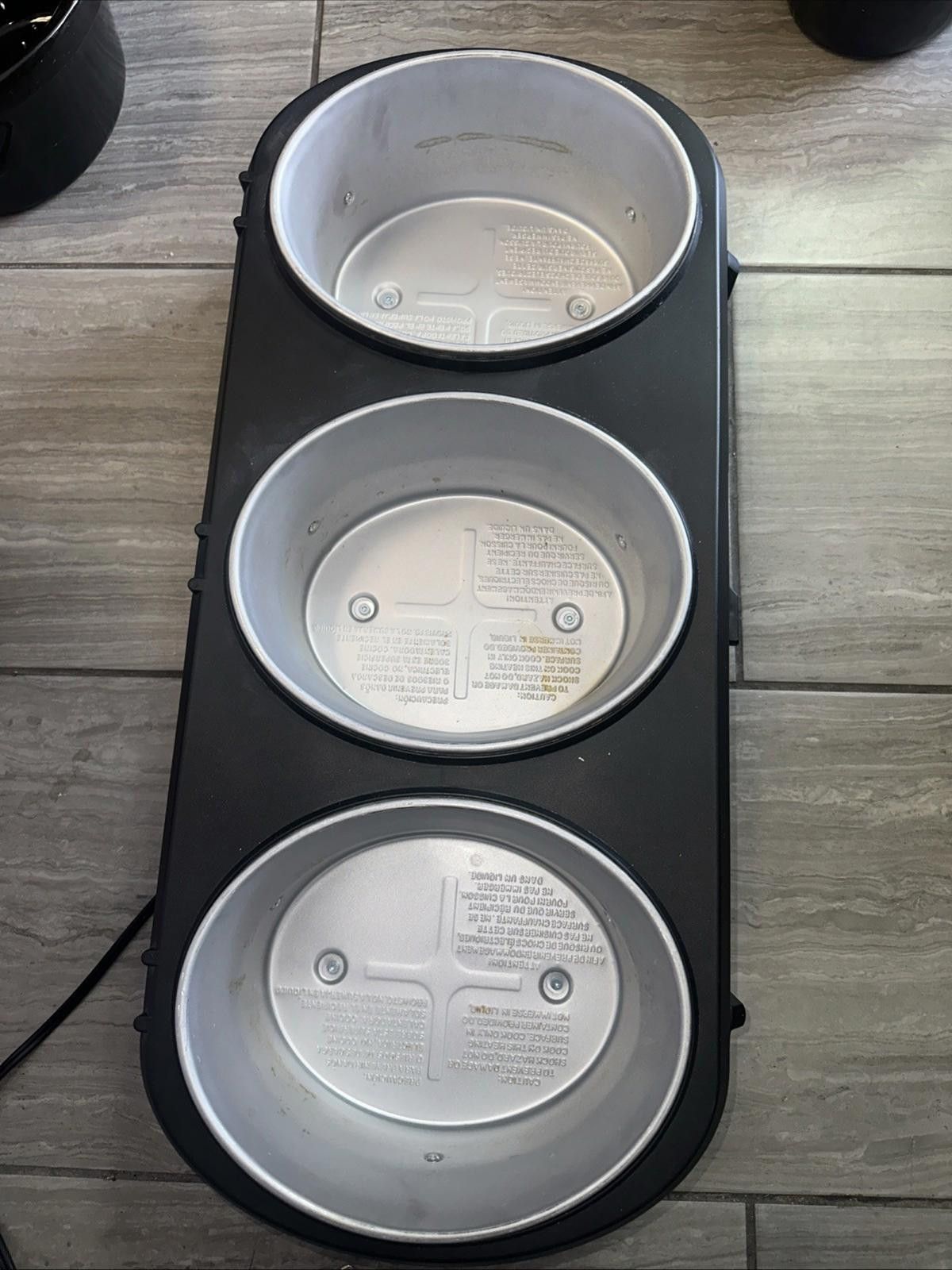 Other Frigidaire 2.5 Quart Three Pot Slow Cooker Stainless Steel Size ONE SIZE - 3 Thumbnail