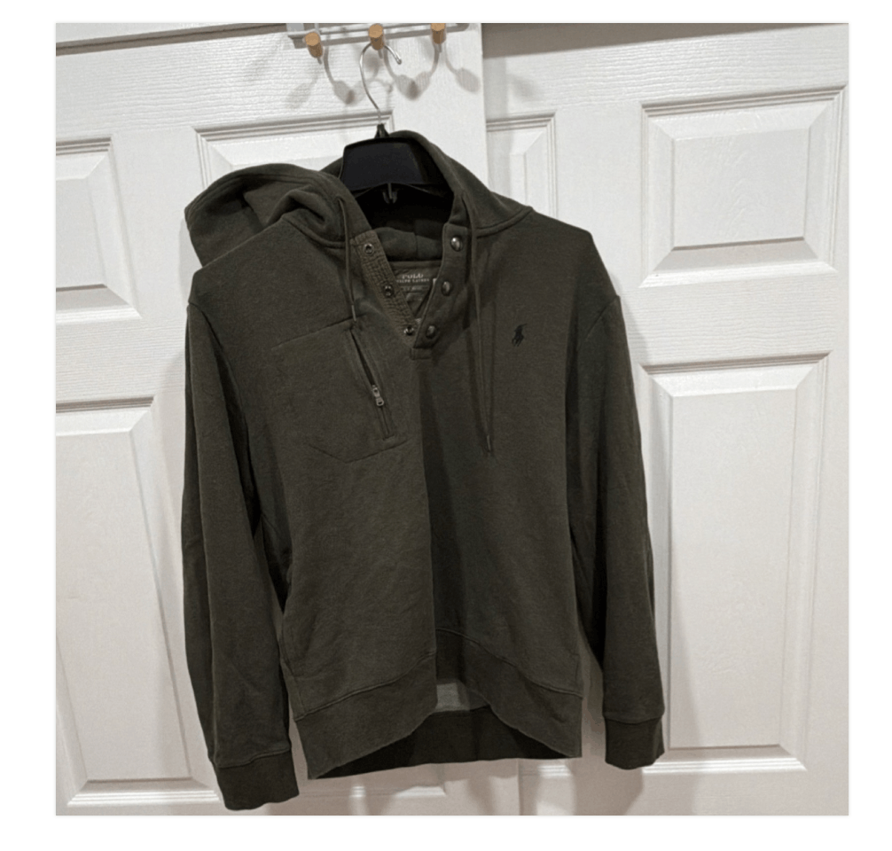 Polo Ralph Lauren quarter button up hoodie Size US L / EU 52-54 / 3 - 1 Thumbnail