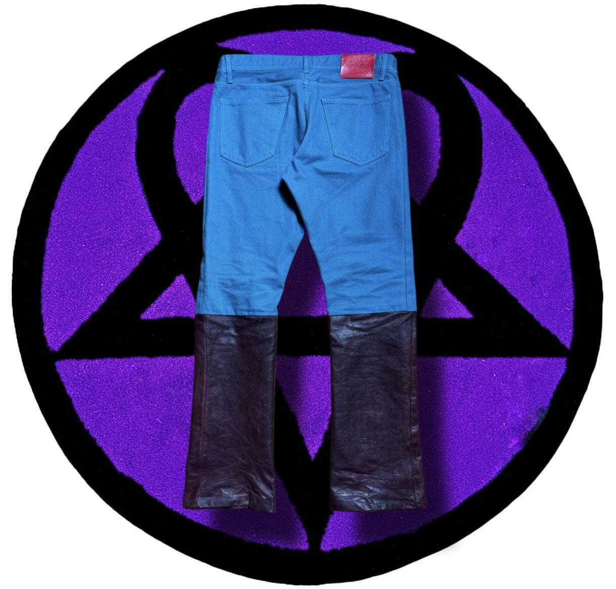 PHENOMENON PHENOMENON Leather Hybrid Pants Size US 32 / EU 48 - 2 Thumbnail