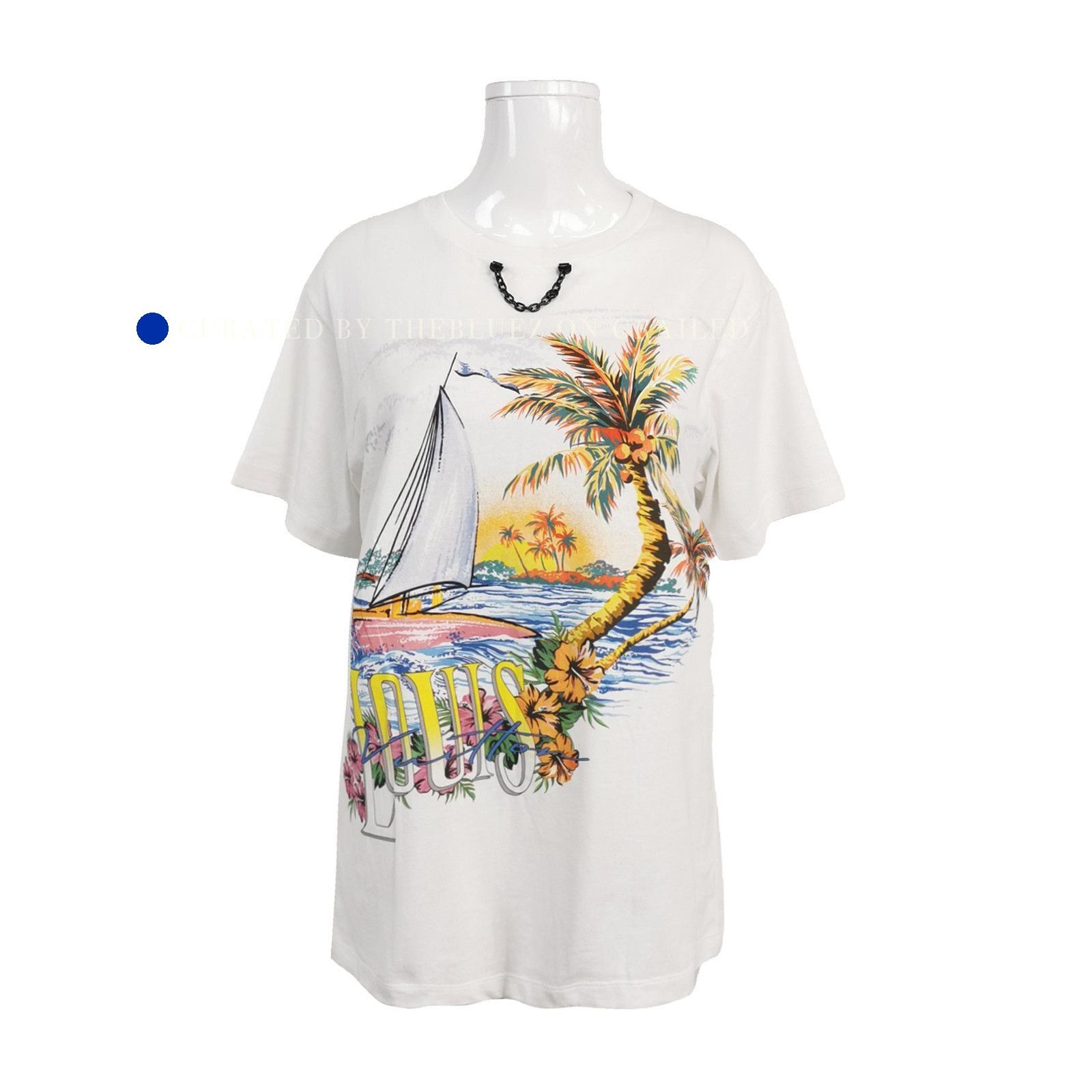 Louis Vuitton Tropical Print Tee in White Size US S / EU 44-46 / 1 - 1 Thumbnail