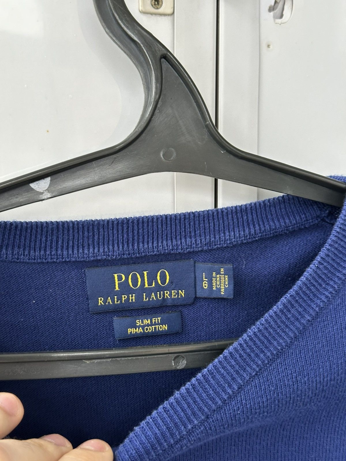Polo Ralph Lauren Vintage Polo Ralph Lauren Blue Sweater Logo Size US L / EU 52-54 / 3 - 8 Thumbnail