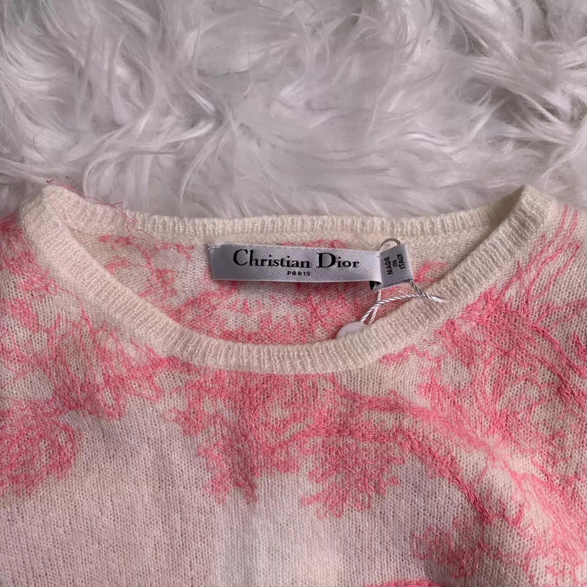 Dior Dior Pink Tiger Wool Knit Sweater Size 34 Size XS / US 0-2 / IT 36-38 - 4 Thumbnail