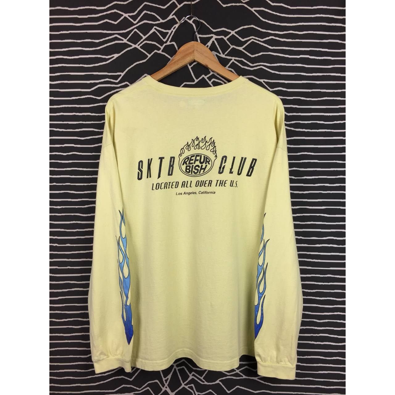 Japanese Brand × Vintage Refurbish Skateboards Club Los Angeles Flame Slave Tee Size US XL / EU 56 / 4 - 1 Thumbnail