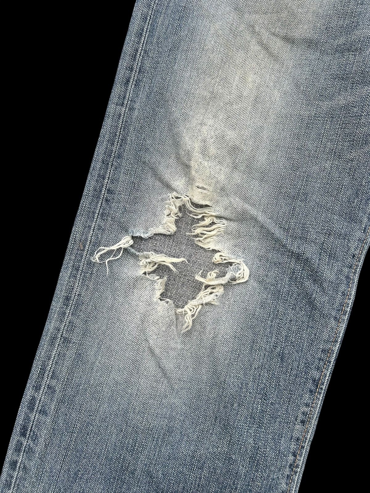 Japanese Brand × Kapital × Vintage Edwin Selvedge Distressed Japanese Denim Jeans Size US 34 / EU 50 - 4 Thumbnail