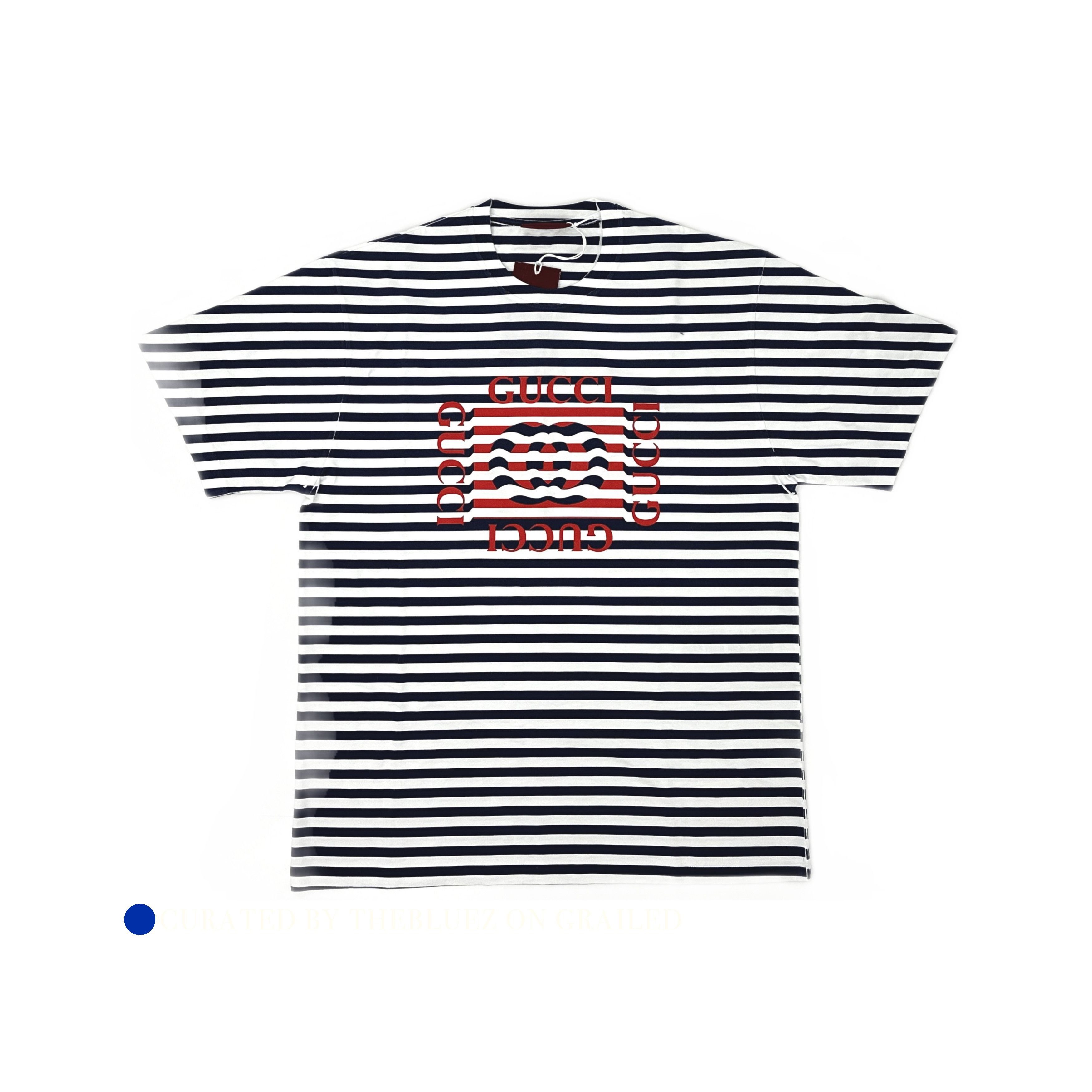 Gucci Multi Striped Logo T-Shirt Size US L / EU 52-54 / 3 - 1 Thumbnail