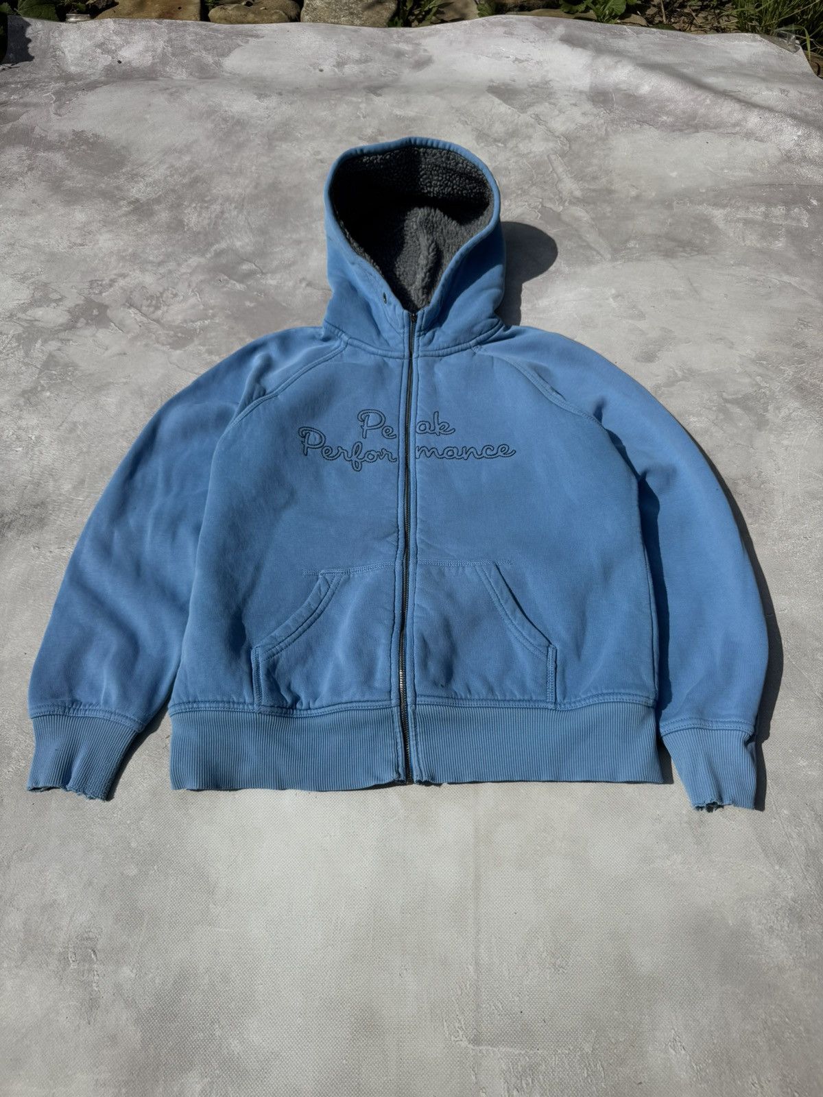 Peak Performance Peak Performance Distressed Sherpa Zip Hoodie Size L / US 10 / IT 46 - 2 Thumbnail