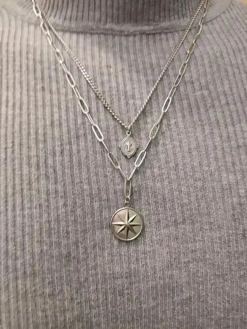 Jewelry Streetwear Necklace Chain in Silver, Men's