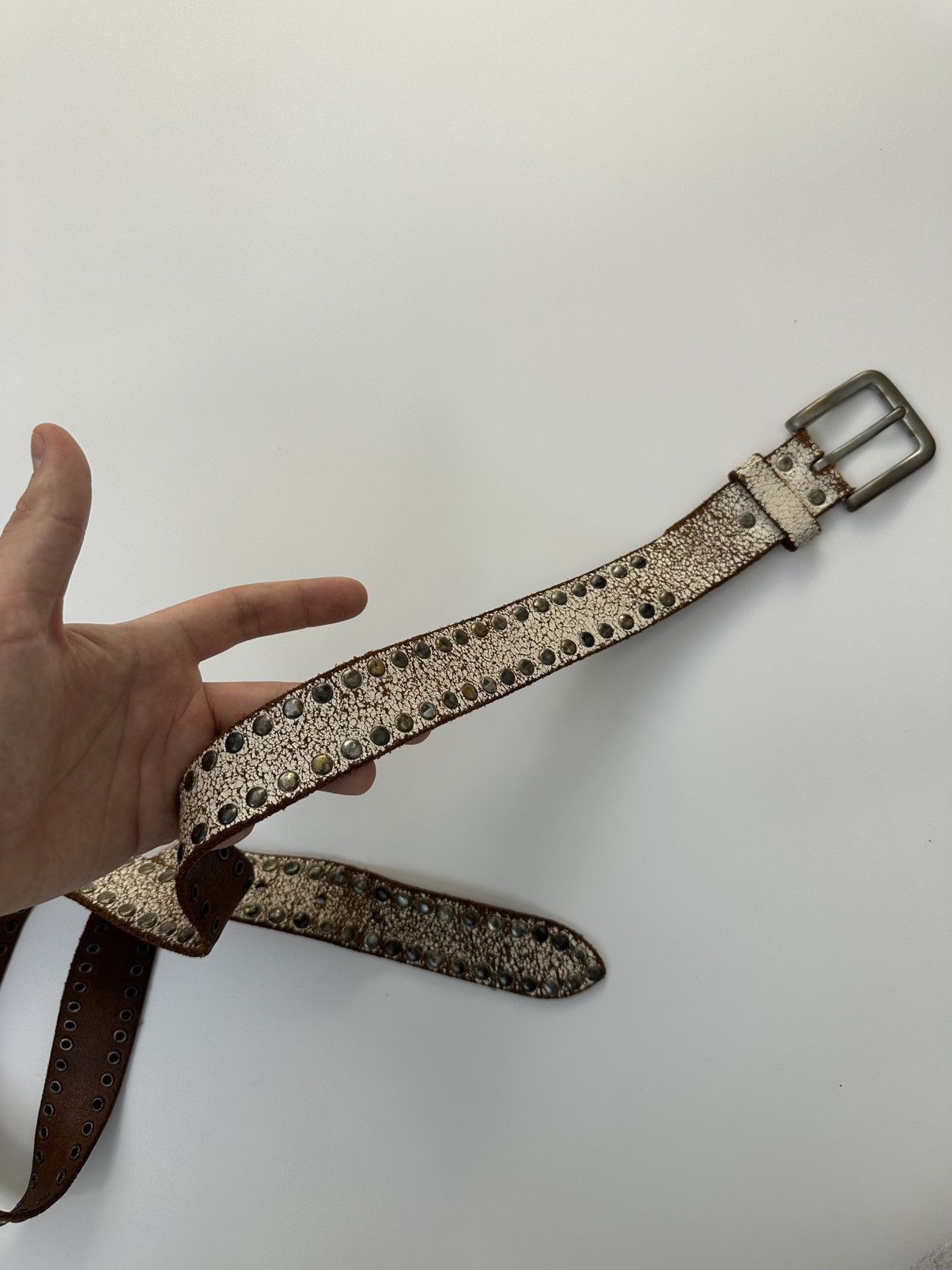 Pepe Jeans Vintage Diesel Style Belt Brown Y2K Fit Size ONE SIZE - 3 Thumbnail