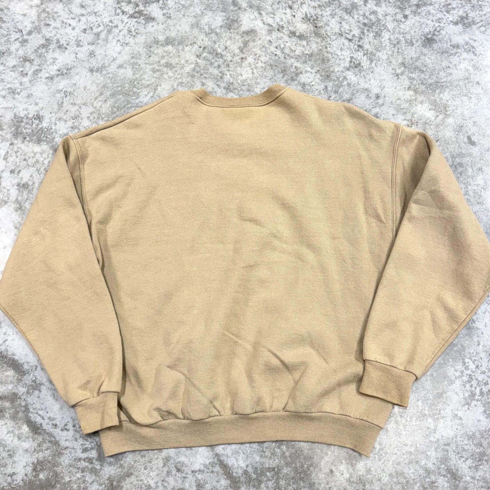 Logo 7 Jazziz Sweatshirt Mens M Tan Crewneck Pullover Vintage Graphic Print Logo Jazziz Magazine Music Size US M / EU 48-50 / 2 - 4 Thumbnail