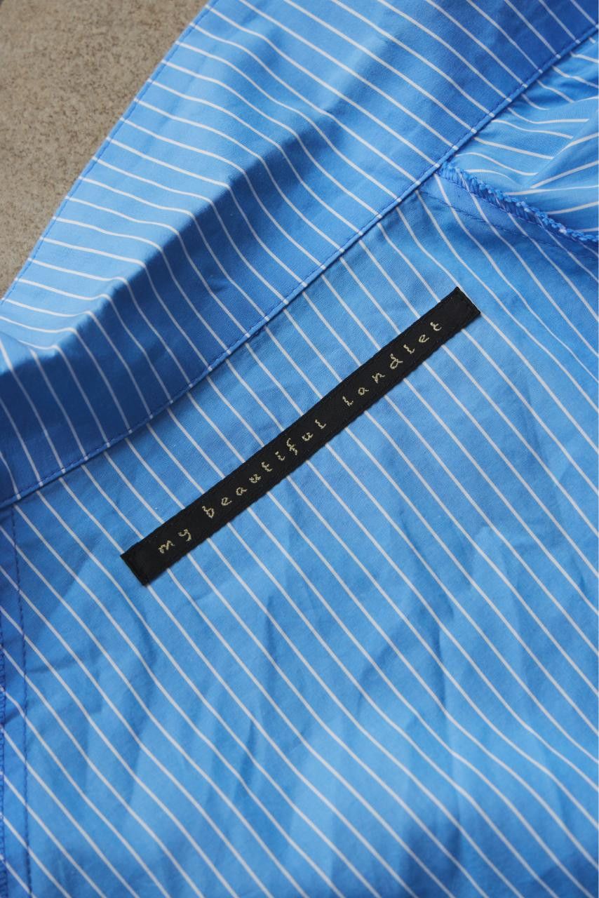 my beautiful landlet My Beautiful Landlet POPLIN STRIPED SLEEVE SHIRT blue Size US L / EU 52-54 / 3 - 8 Thumbnail