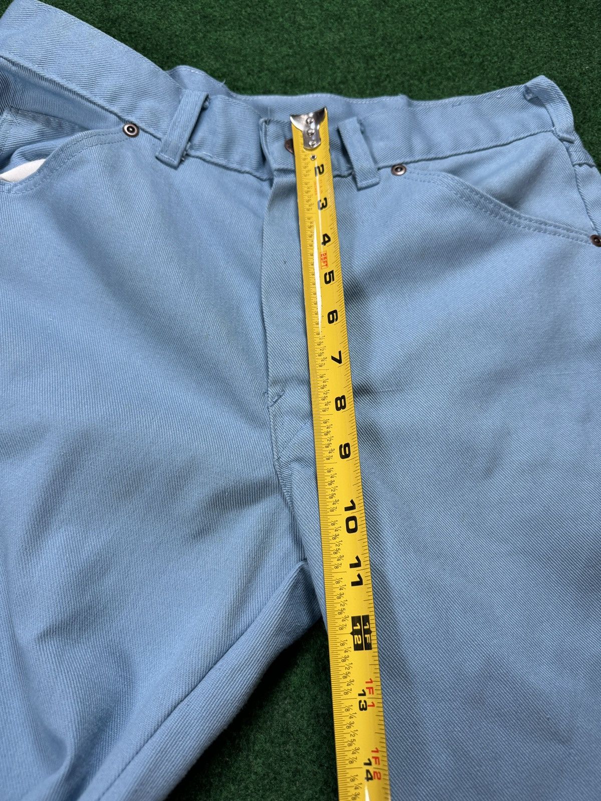 Vintage Vintage 70s Big Yank Flare Bell Bottom Mens 30x30 Blue Pants Size US 30 / EU 46 - 8 Thumbnail