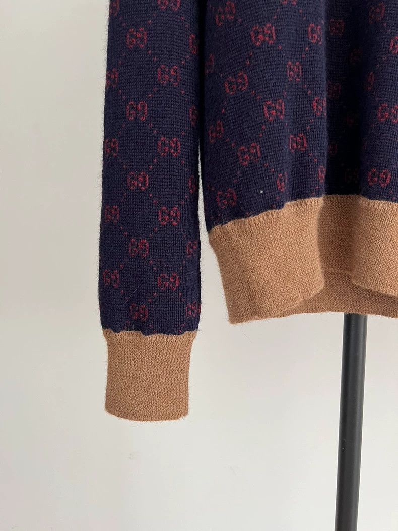 Gucci Gucci Old flower full-print turtleneck sweater knitwear 250 Size US XS / EU 42 / 0 - 2 Thumbnail