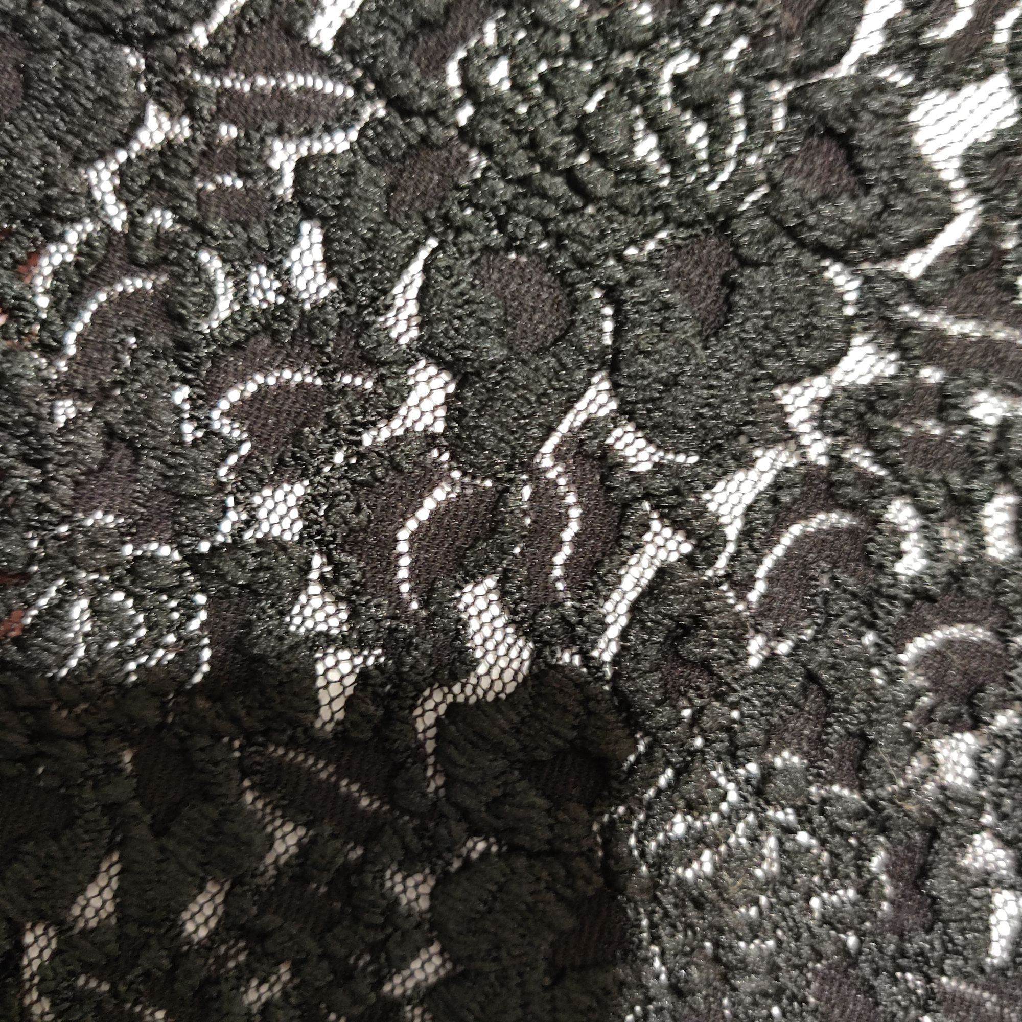 Other Chicos 3 XL 16 Black Lace Floral Short Sleeve Blouse Sheer O Size XL / US 12-14 / IT 48-50 - 4 Thumbnail
