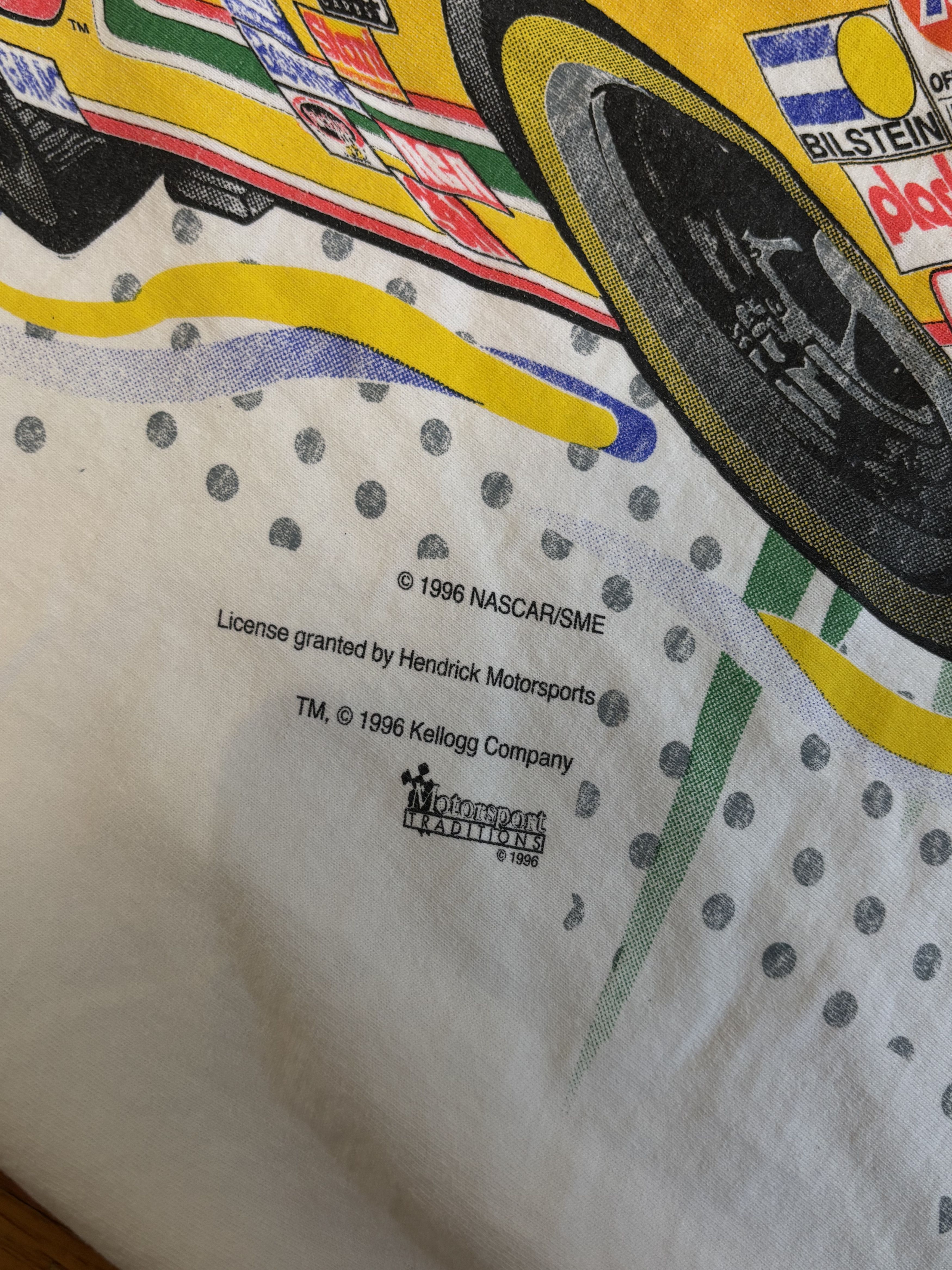 Chase Authentics × NASCAR × Vintage Dated NASCAR 1996 Terry Labonte Kellogg’s AOP shirt Size US XXL / EU 58 / 5 - 4 Thumbnail