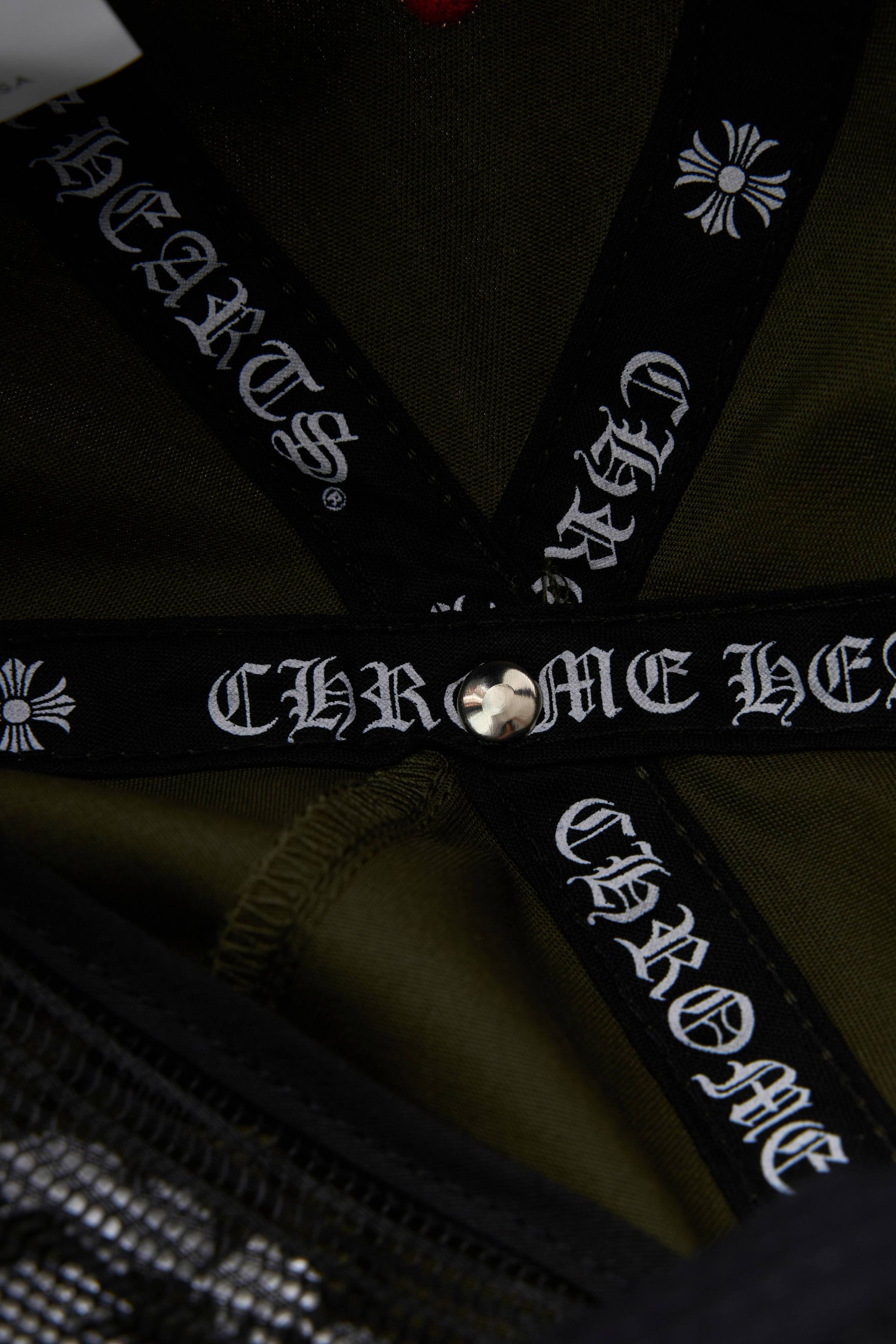 Chrome Hearts Chrome Hearts Dagger Denim Baseball Hat Black/White Size ONE SIZE - 7 Thumbnail