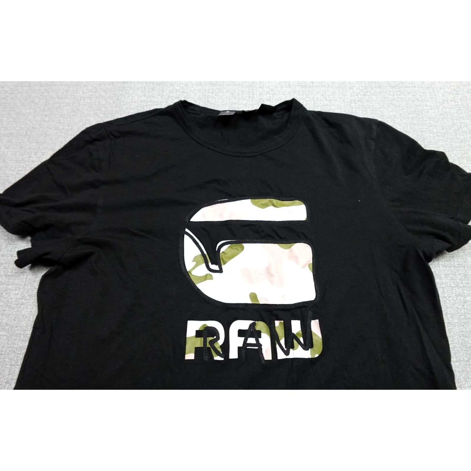 Vintage G Star Raw Shirt Mens Large Black Graphic T-Shirt Lightweight Stretch Comfort Size US L / EU 52-54 / 3 - 2 Thumbnail