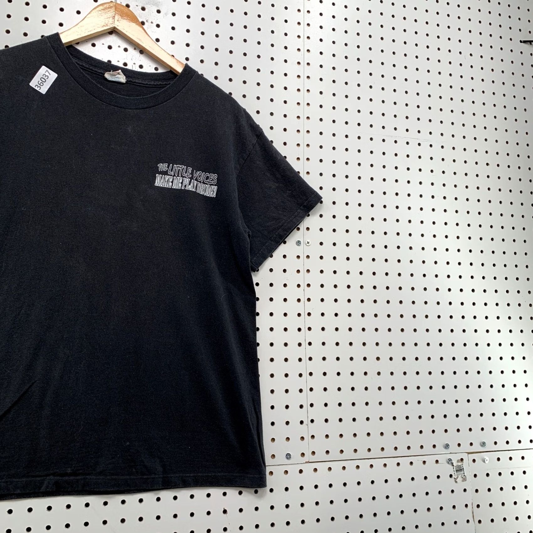 Delta VINTAGE Y2K Drum Kit Shirt Mens Small Black Little Voices Make Me Play Drums Size US S / EU 44-46 / 1 - 5 Thumbnail