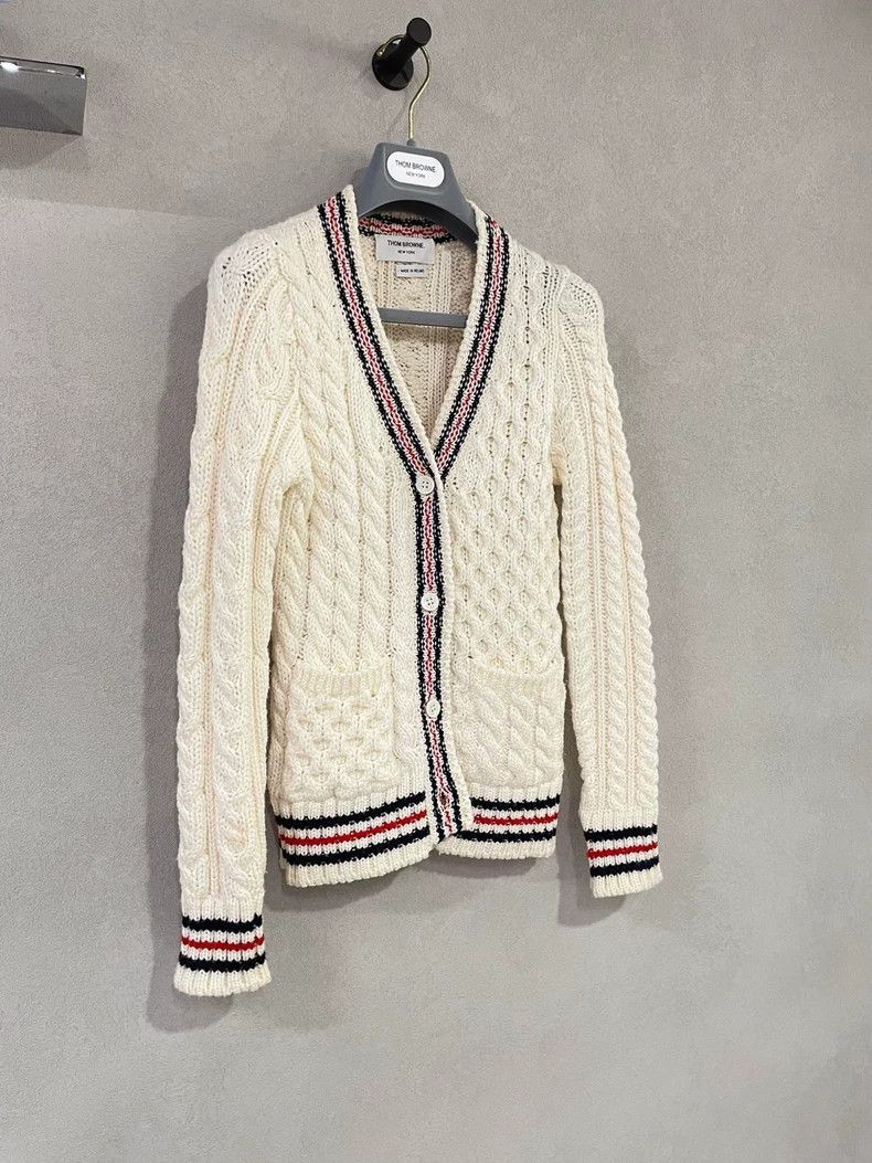 Thom Browne Thom Browne Apricot knit cardigan Size XS / US 0-2 / IT 36-38 - 6 Thumbnail