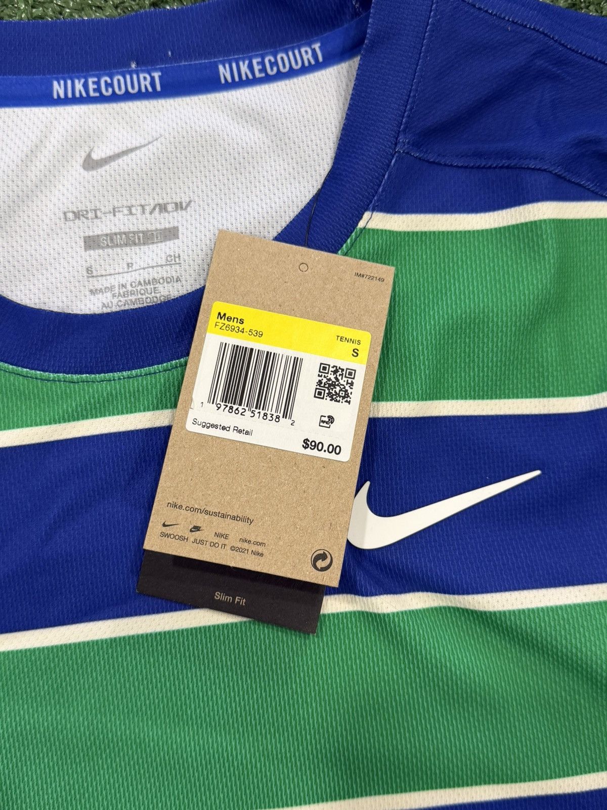Nike Nike Court Advantage Dri-fit ADV Tennis Shirt Tee Men's Smal Size US S / EU 44-46 / 1 - 2 Thumbnail