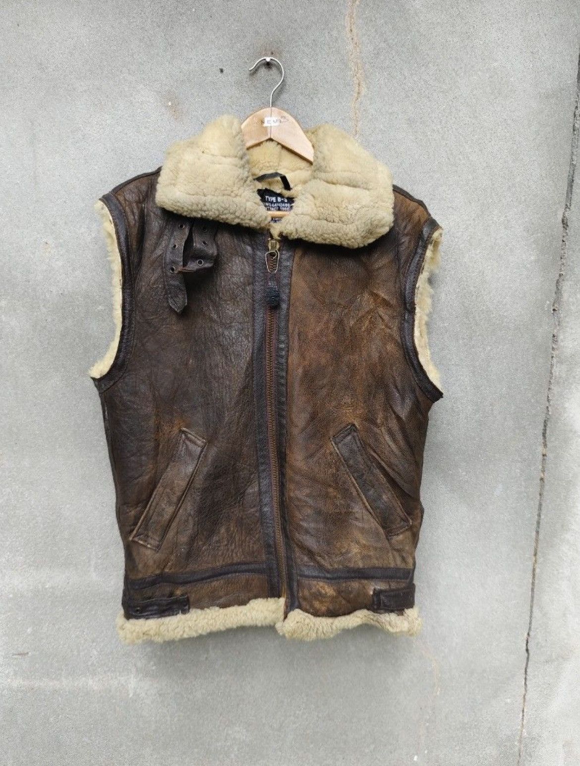 Schott Schott B-3 Flight Jacket Sleeveless Size US XS / EU 42 / 0 - 2 Thumbnail