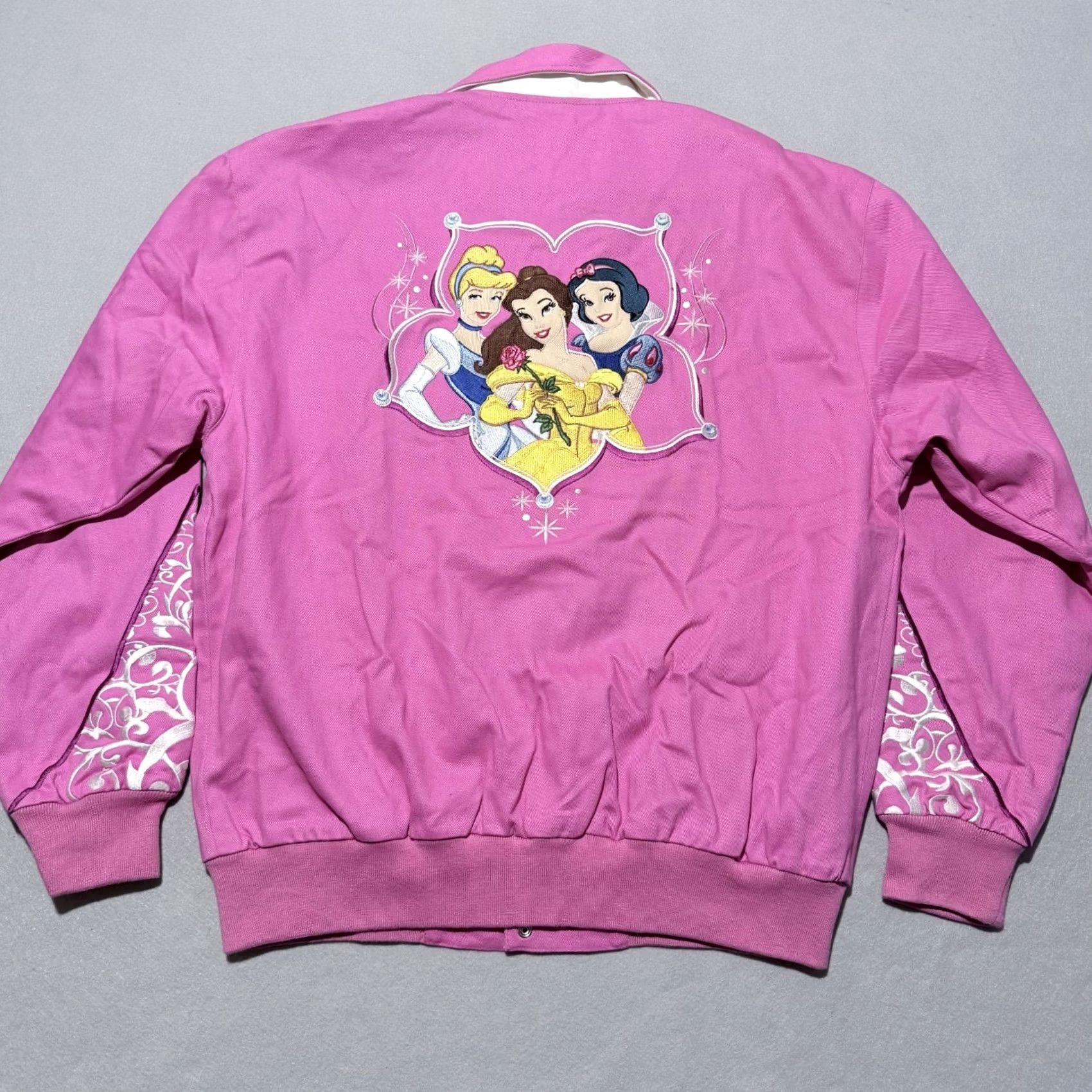 JH Design VINTAGE Disney Princess Daytona 500 JH Design Racing Jacket Pink Women Large NASCAR - Large Size L / US 10 / IT 46 - 2 Thumbnail
