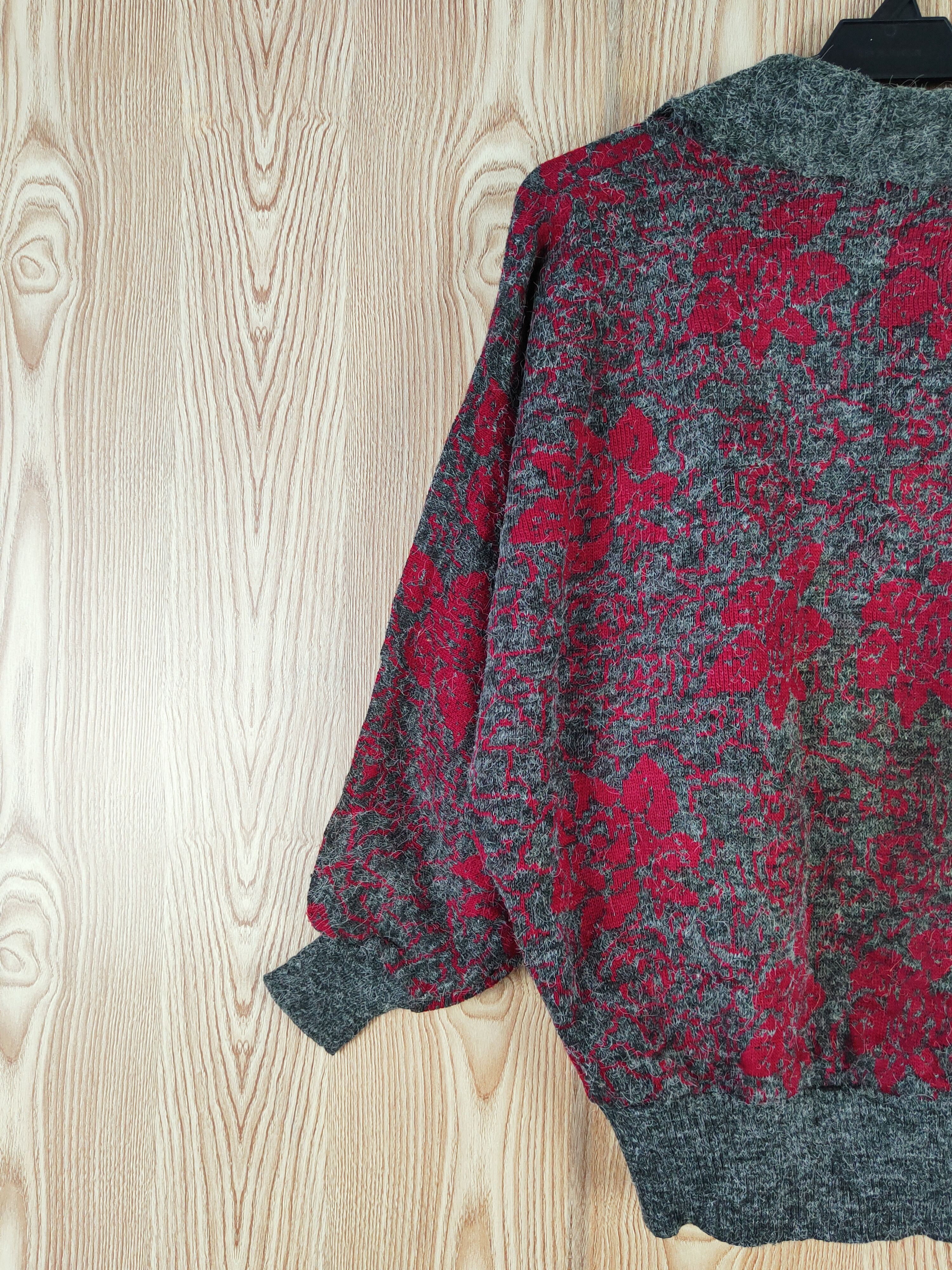 Homespun Knitwear Mai Blume Dark Gray Knitwear mohair Cardigan #W545 Size L / US 10 / IT 46 - 8 Thumbnail