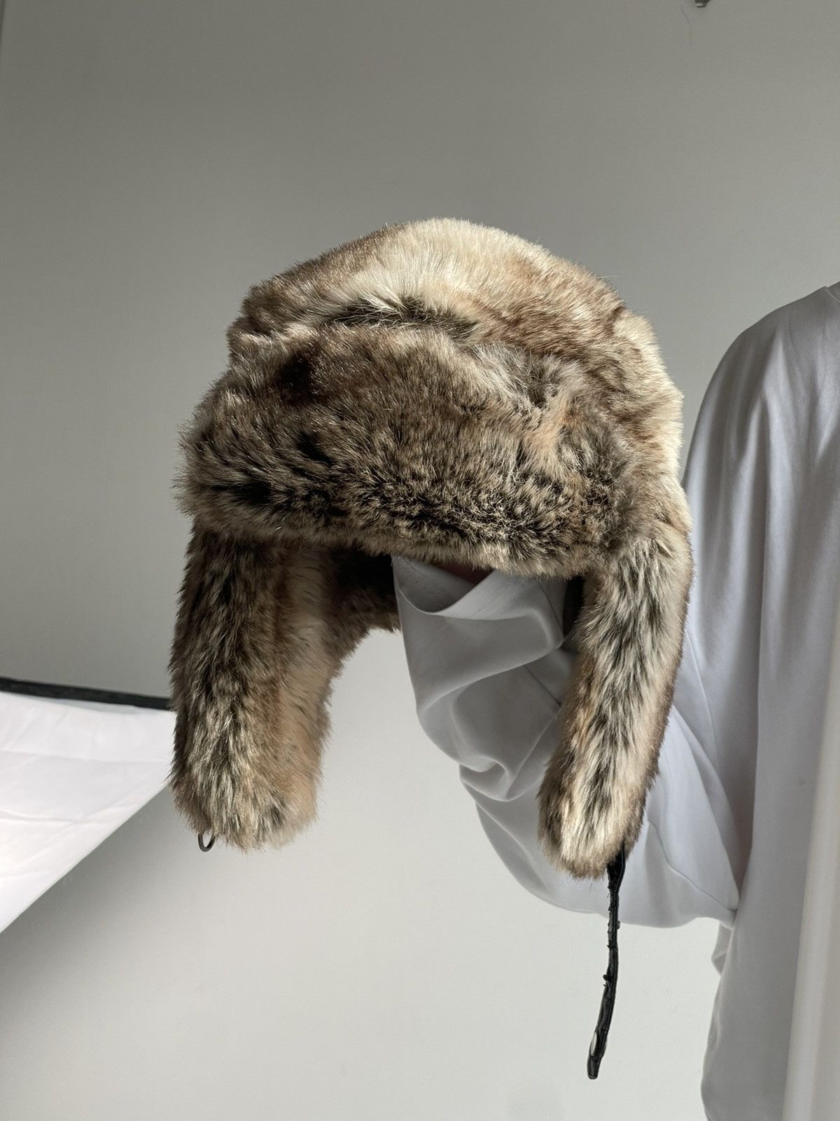 Japanese Brand Vintage fuzzy mohair japanese ushanka hat avant garde Size ONE SIZE - 10 Thumbnail