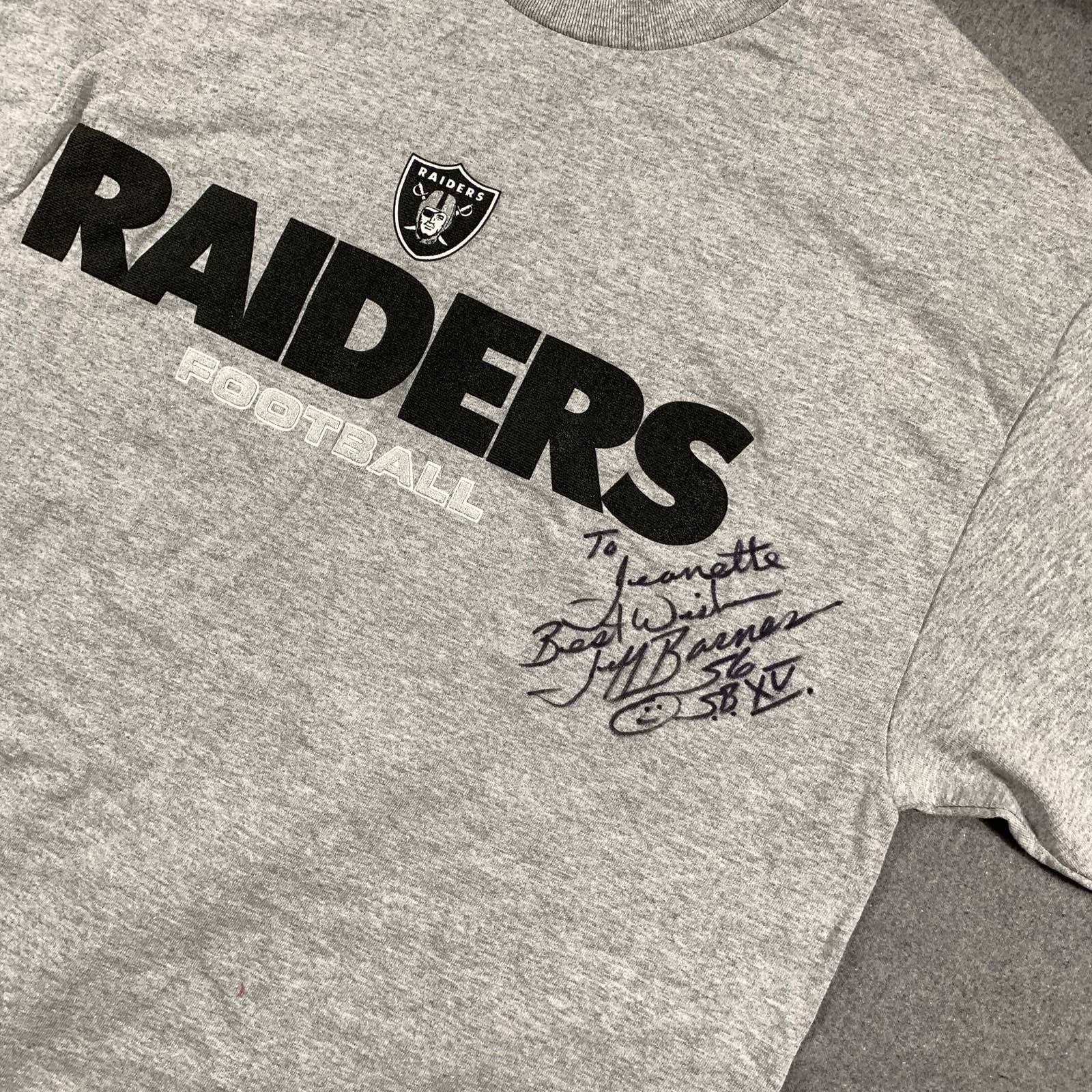 NFL NFL Raiders Shirt Adult Large Gray Shirt Mens Size US L / EU 52-54 / 3 - 3 Thumbnail