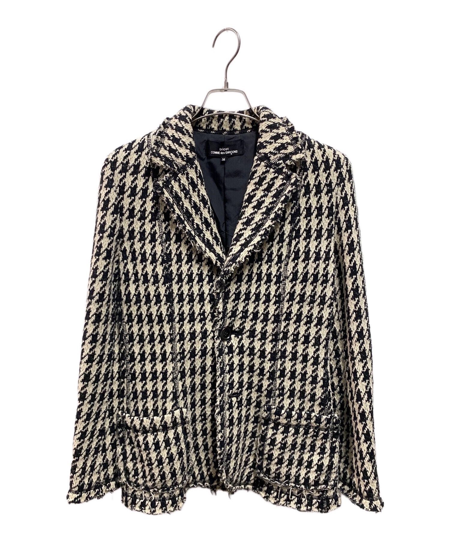 Comme des Garcons COMME des GARCONS Houndstooth Knit Jacket Size US M / EU 48-50 / 2 - 1 Thumbnail