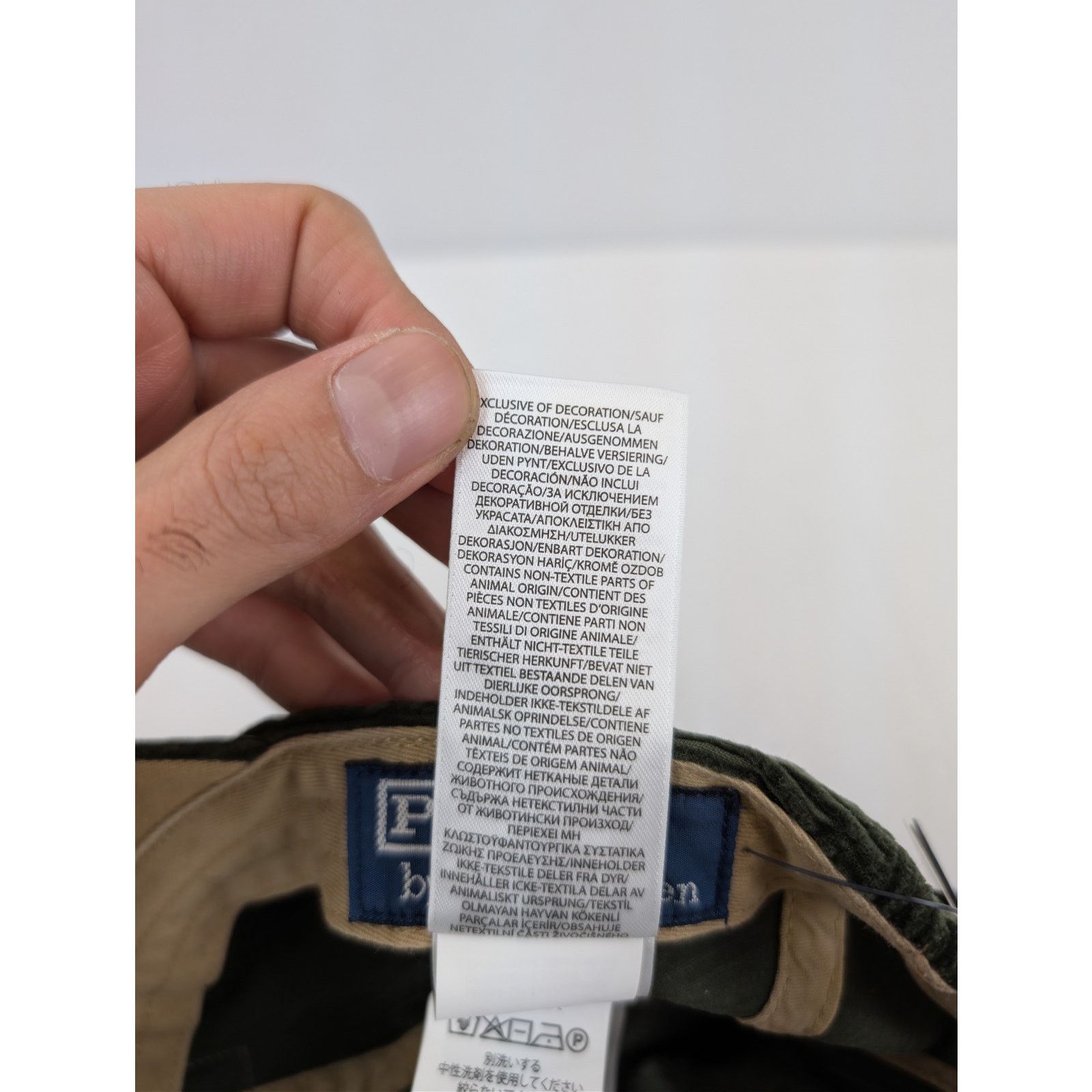 Ralph Lauren o1rshd1 CC20 Size: OS/ corduroy leather strap back Cap / hat Size ONE SIZE - 13 Thumbnail