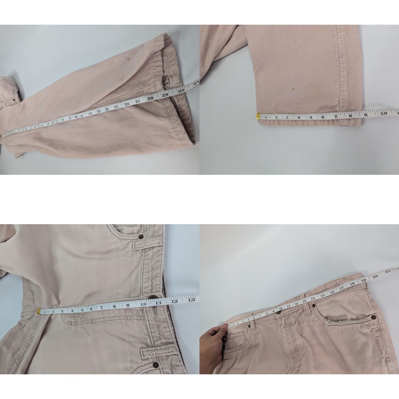 Lands' End Lands' End Men's Pants Corduroy 5-Pocket 38 Regular Beige Cotton Flat Front Vintage No 80s 90s Preppy Business Casual Travel Workwear Mens Size US 38 / EU 54 - 8 Thumbnail