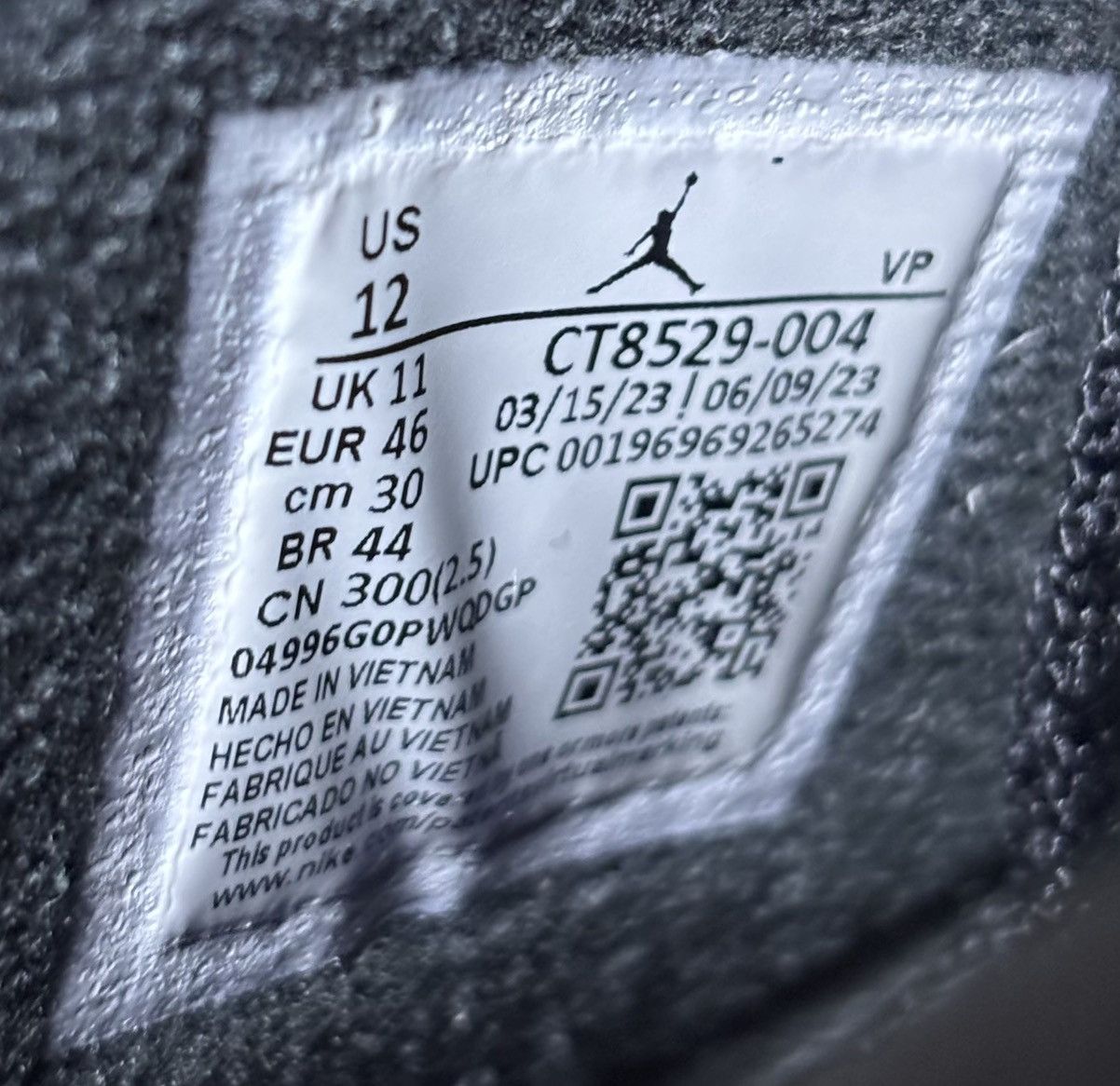 Jordan Brand Jordan 6 Retro Aqua 2023 Size 12 Size US 12 / EU 45 - 6 Thumbnail