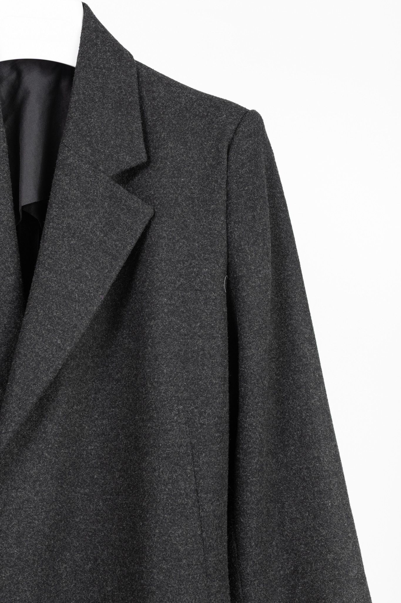 Toteme Toteme Bonce Dark Grey Melange Wool-Blend Open Blazer Size S / US 4 / IT 40 - 5 Thumbnail