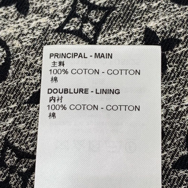 Louis Vuitton Louis Vuitton 23 black and grey logo full print cotton sin Size 35" - 7 Thumbnail